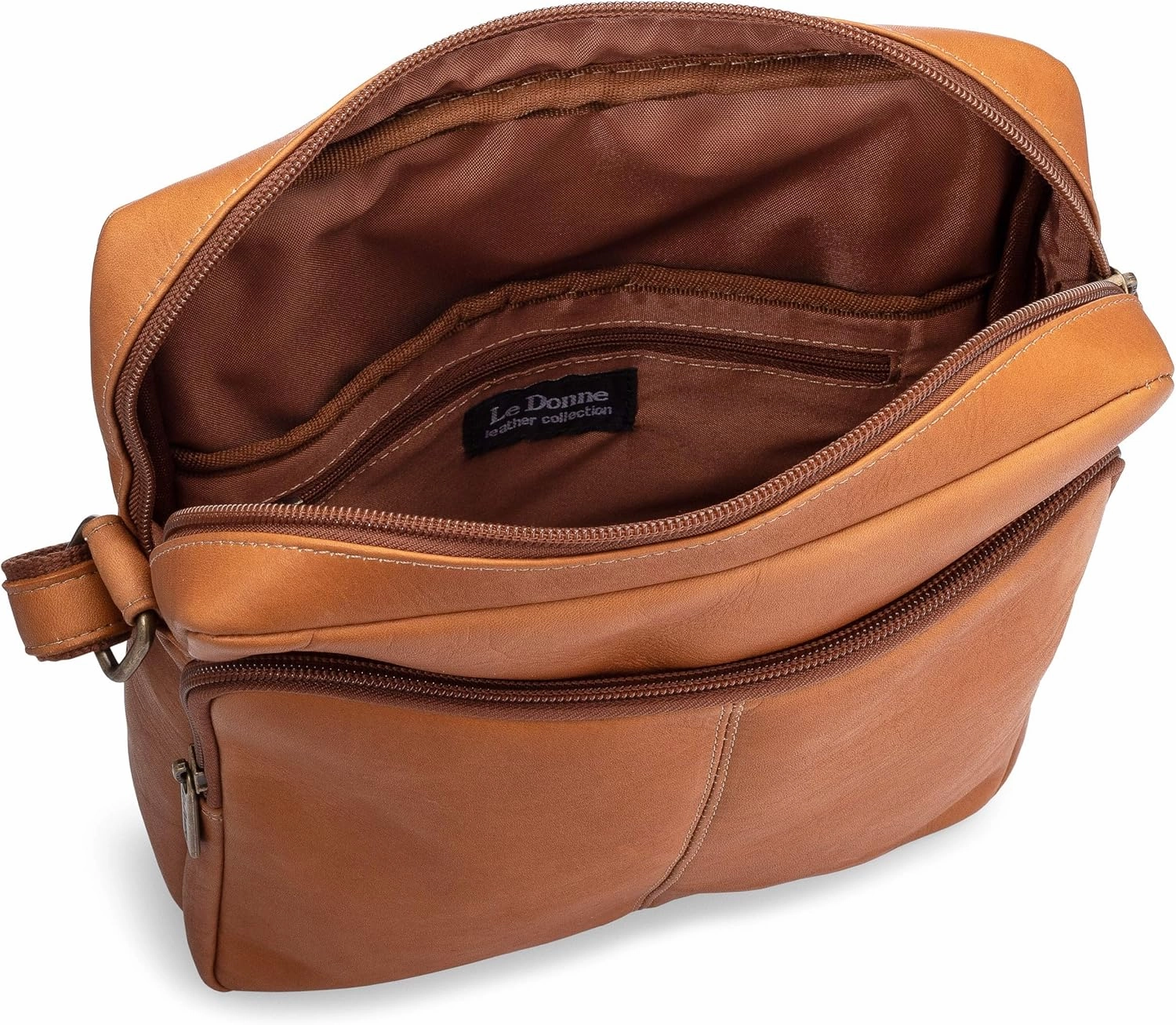 Le Donne Leather Cedar Town Bag, Premium Full Grain Colombian Vaquetta Leather, 9x10.5x2.5