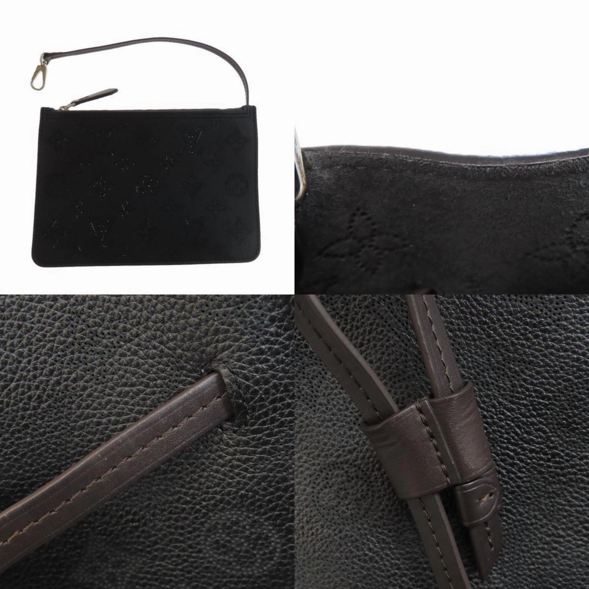 Leather Girolata Handbag with Pouch and Shoulder Strap