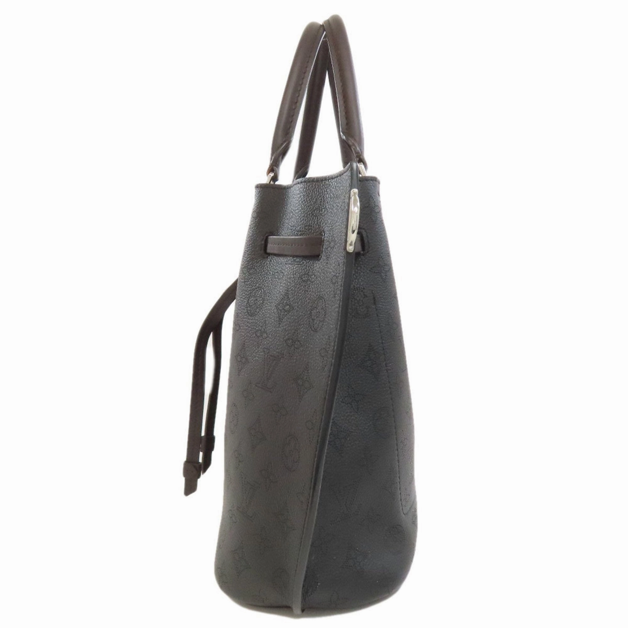 Leather Girolata Handbag with Pouch and Shoulder Strap