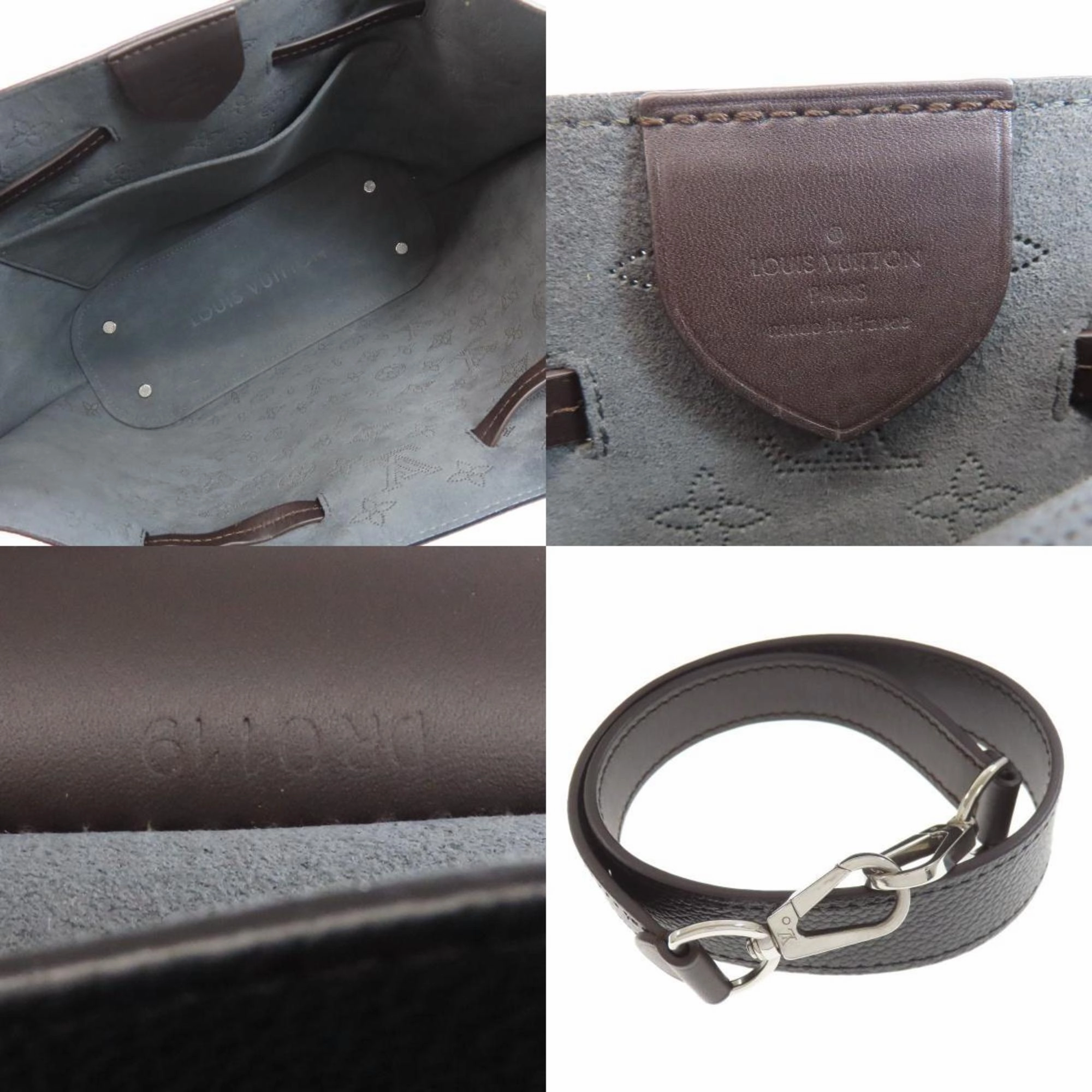 Leather Girolata Handbag with Pouch and Shoulder Strap