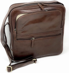 Leather Messenger Bag for Artists, 12x11.5 inches, Crossbody Style for Laptops, Briefcase Alternative, perfect for Creatives, Designers and Architects