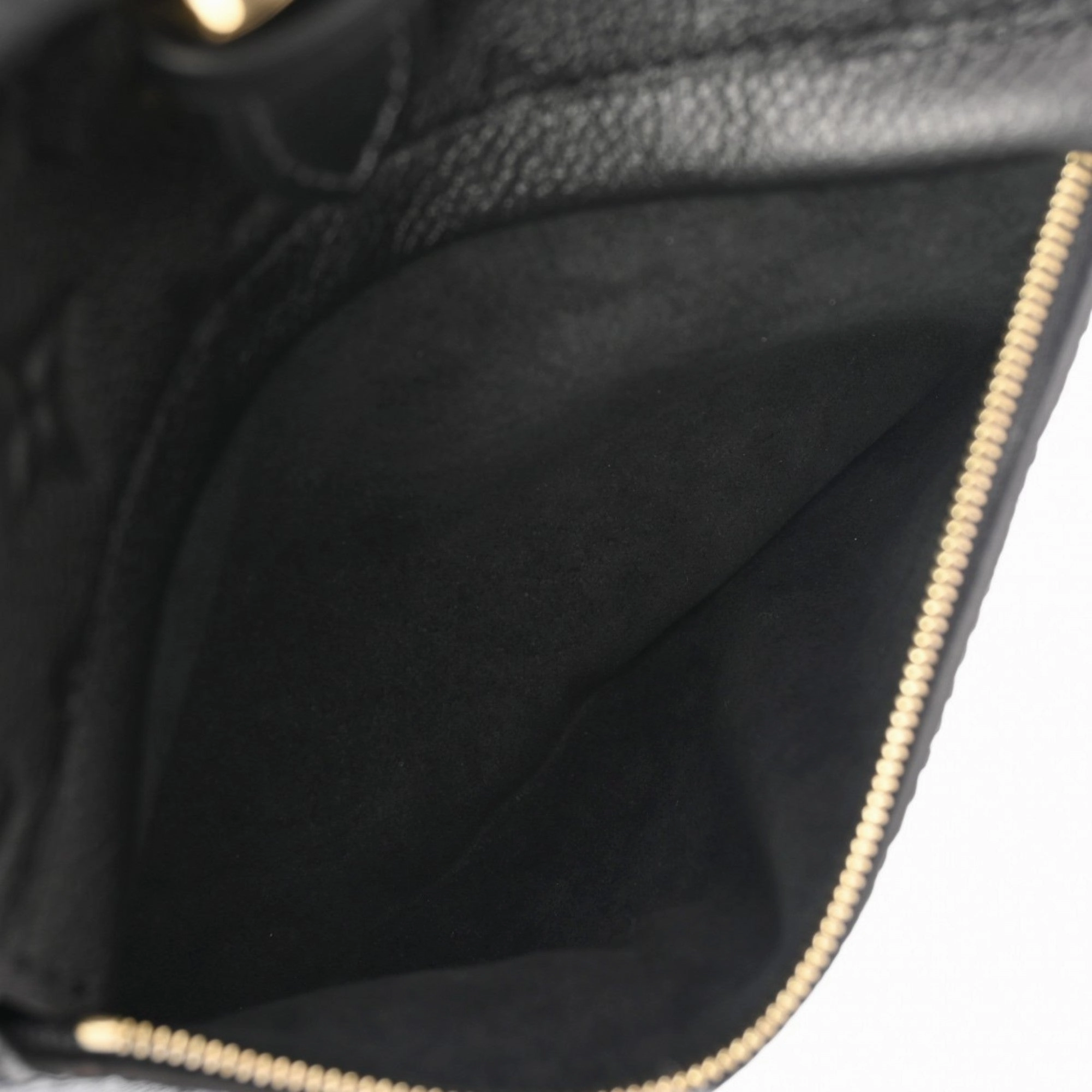 Leather Montsouris Backpack with Charm and Dust Bag