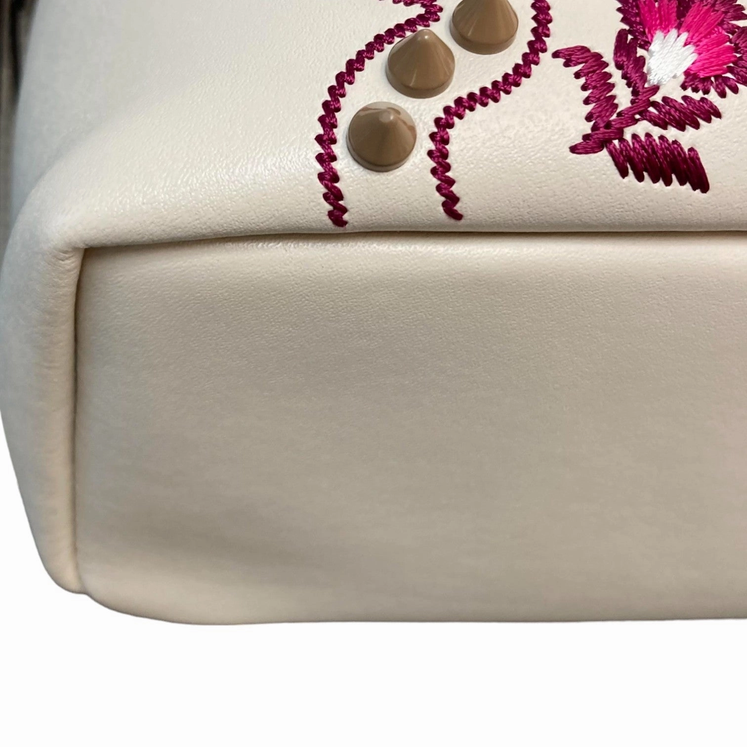 Liberty Flowers and Bows Backpack Mini Vitello Off White