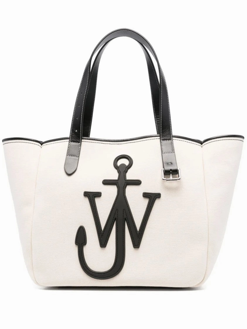 Light Beige Belt Tote Bag