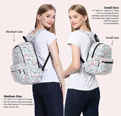 Lightweight Canvas Mini Backpack for Women, Teens (Cat Blue Small V2)