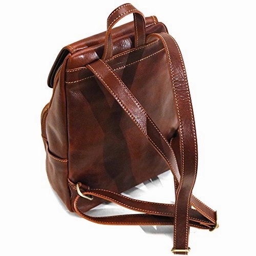 Livorno Full Grain Leather Backpack Knapsack