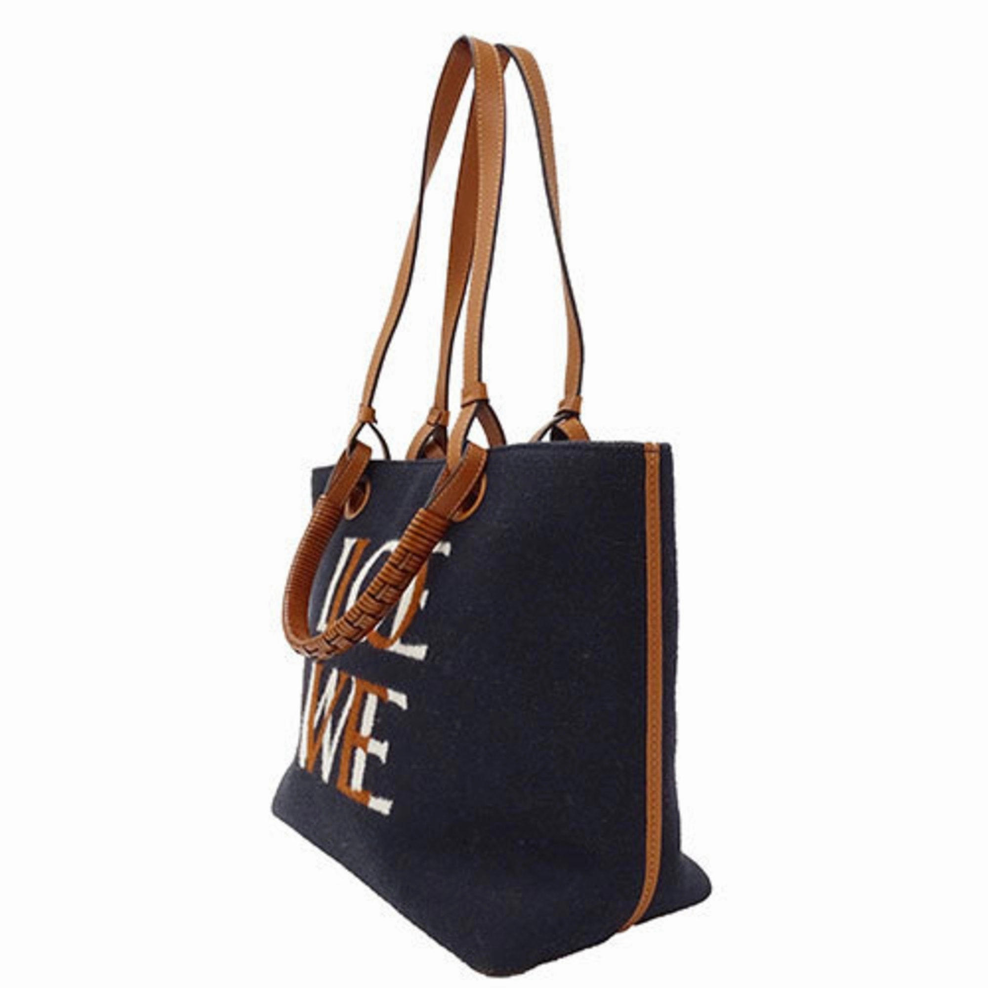 Loewe Anagram Wool Tote Bag (Pre-Owned)