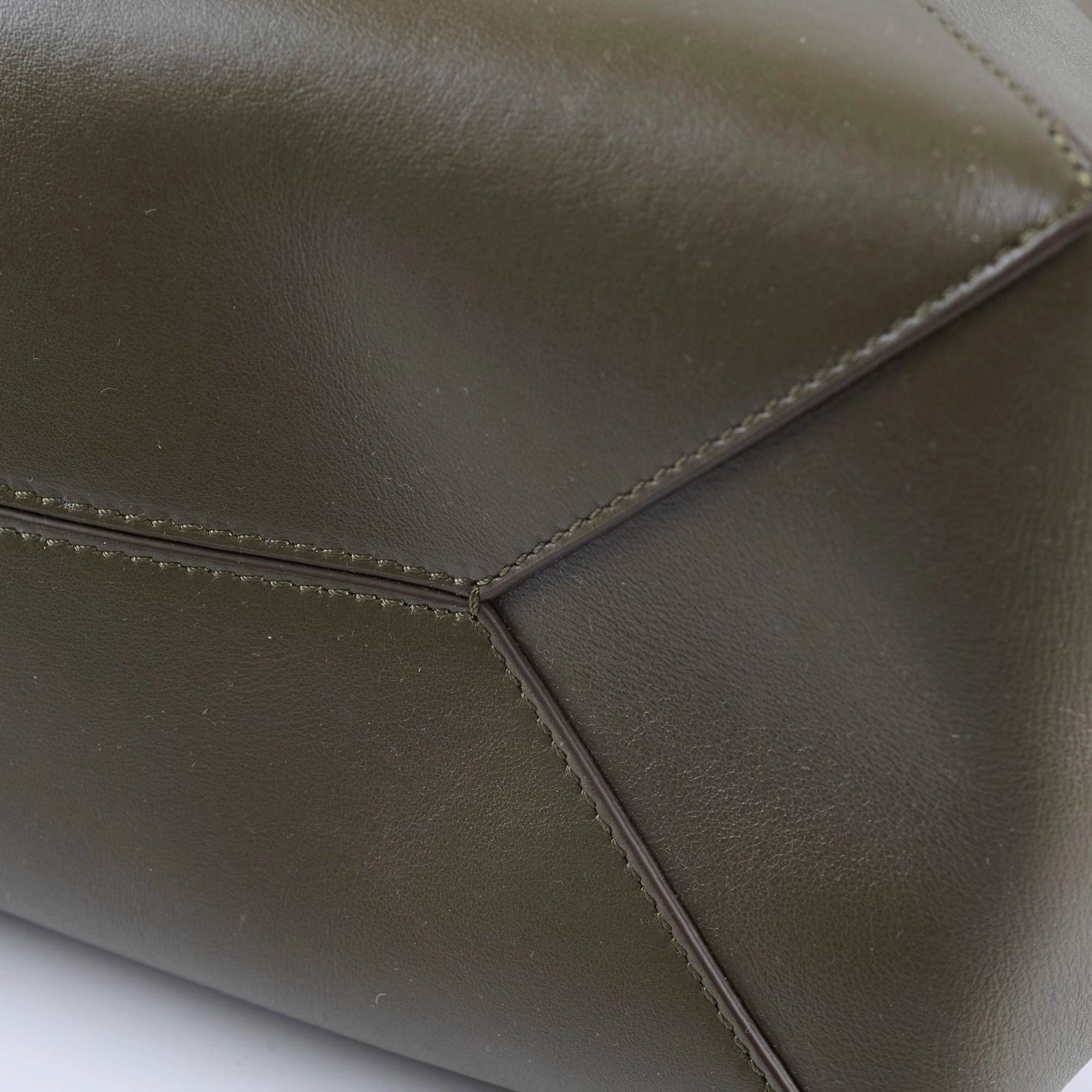 Loewe Medium Fold Tote Dark Khaki