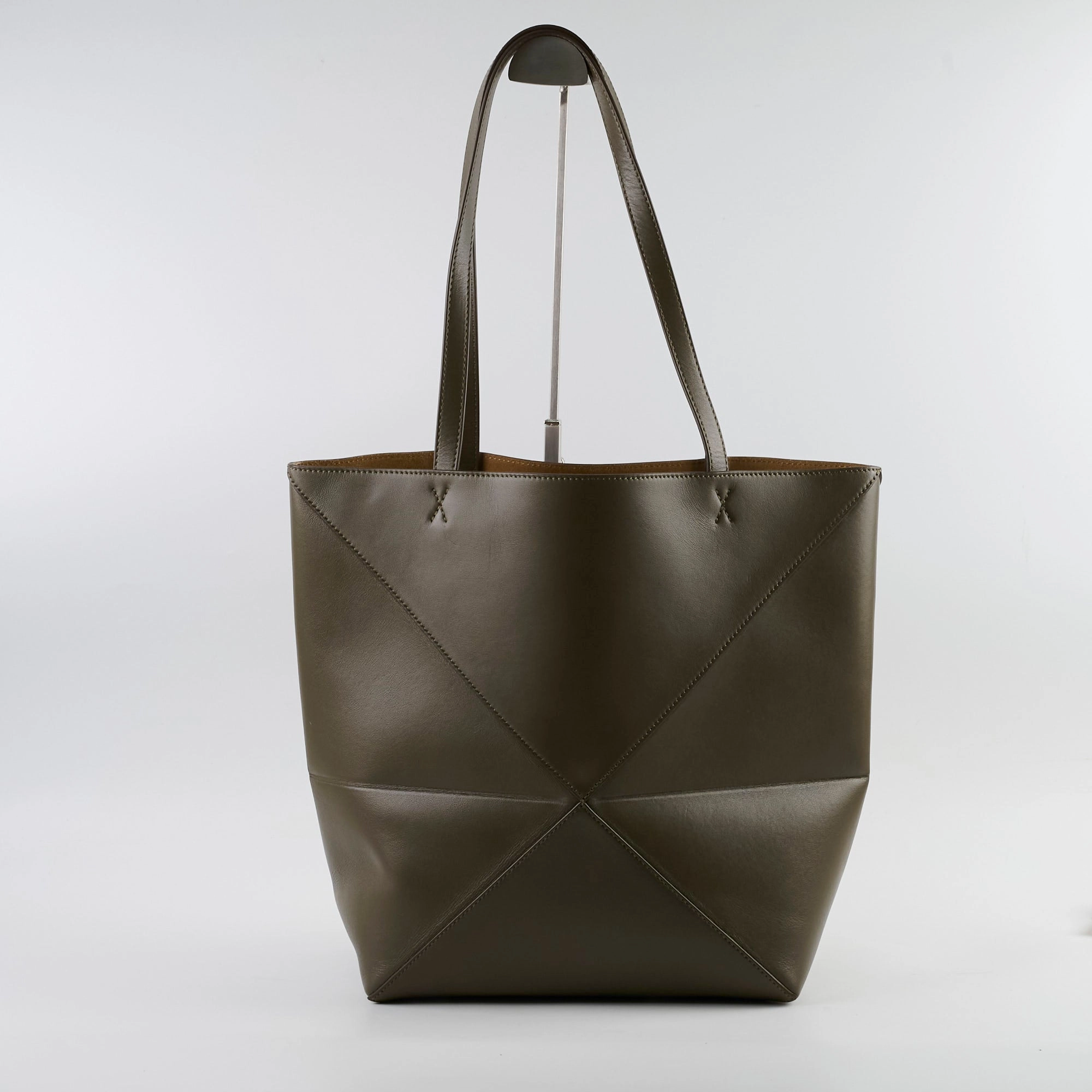 Loewe Medium Fold Tote Dark Khaki