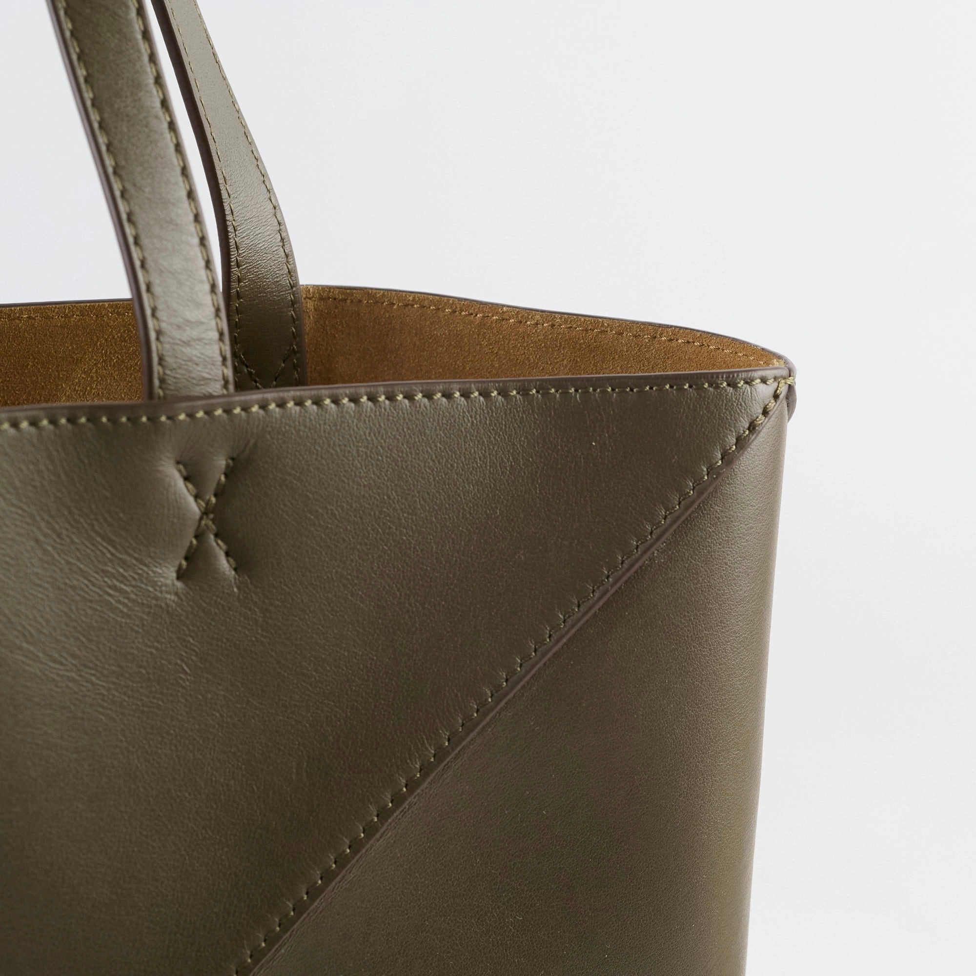 Loewe Medium Fold Tote Dark Khaki