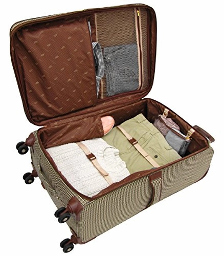 London Fog Cambridge 21 Inch Expandable Spinner Carry-on, Olive