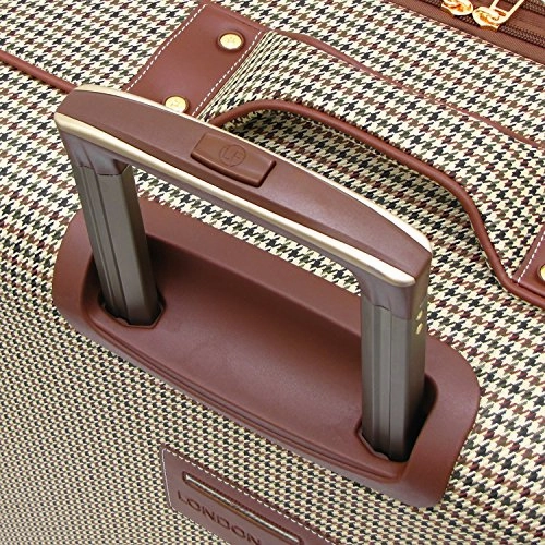 London Fog Cambridge 21 Inch Expandable Spinner Carry-on, Olive