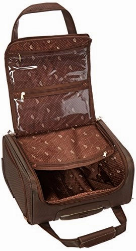 London Fog Kensington Ultra-Lightweight 15Inch 2-Wheel Under The Seat Bag, Bronze