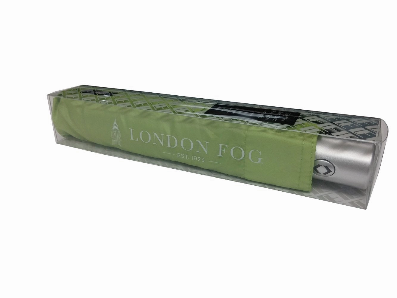 London Fog Tiny Mini Auto Open Close Umbrella, Lime