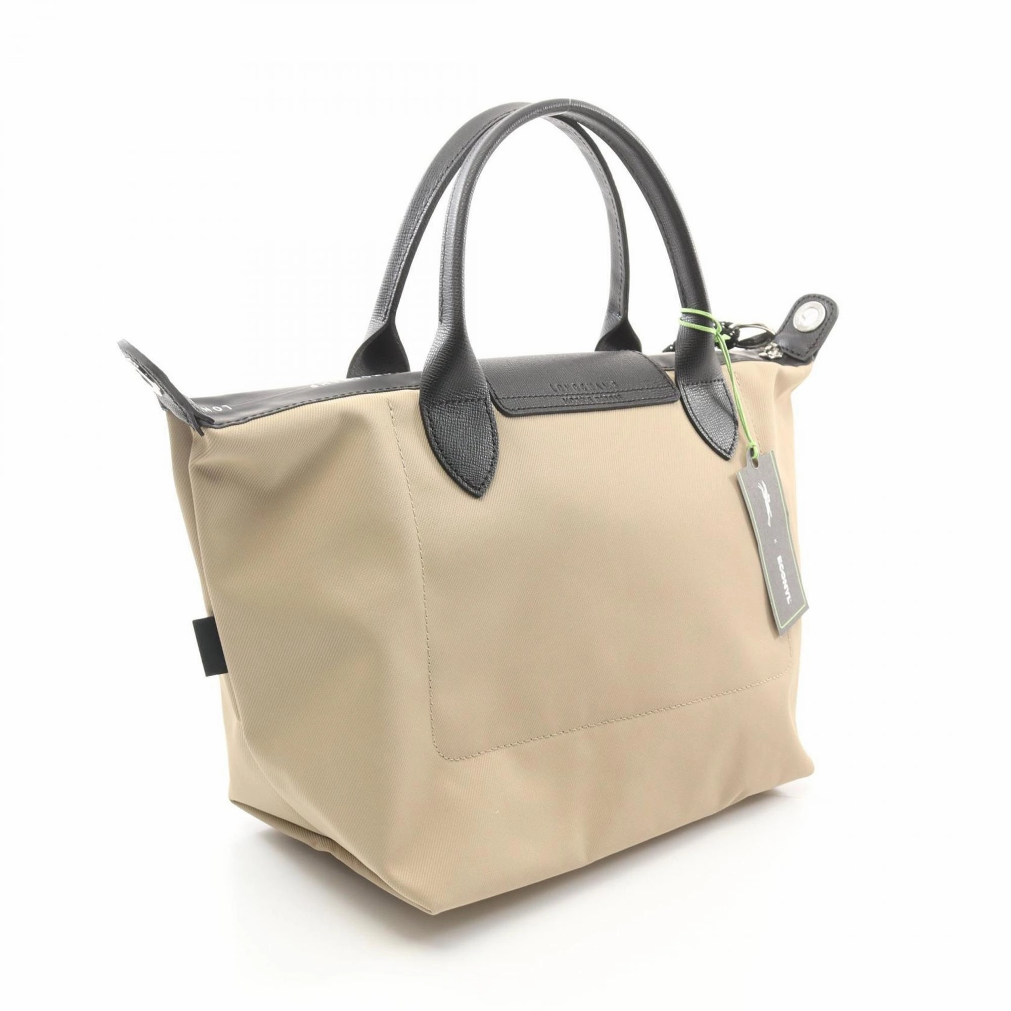 Longchamp  Canvas Leather Tote Bag (Pre-Owned)