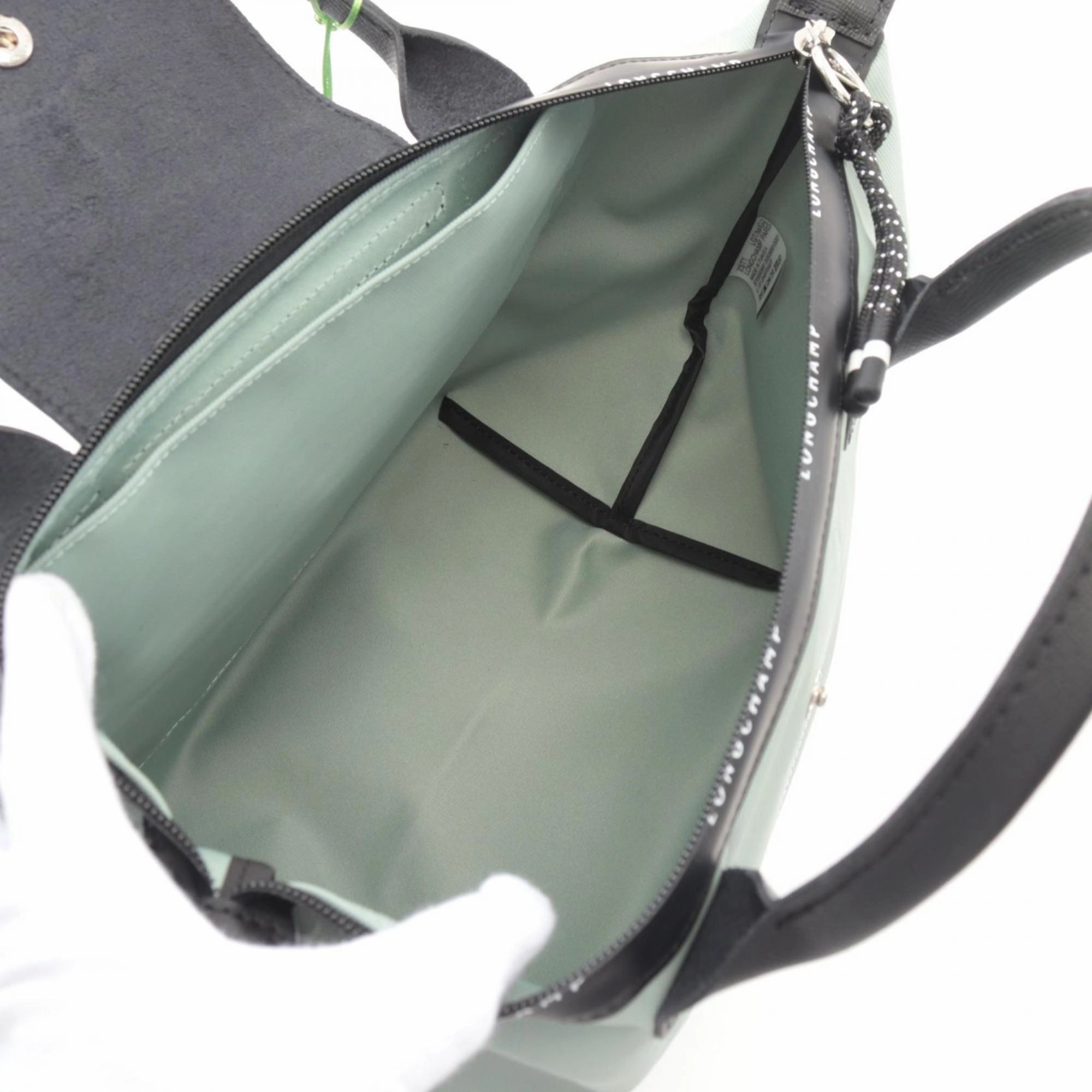 Longchamp Le Pliage  Canvas Leather Tote Bag