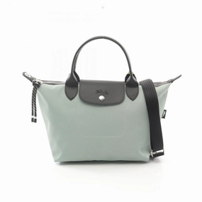 Longchamp Le Pliage  Canvas Leather Tote Bag