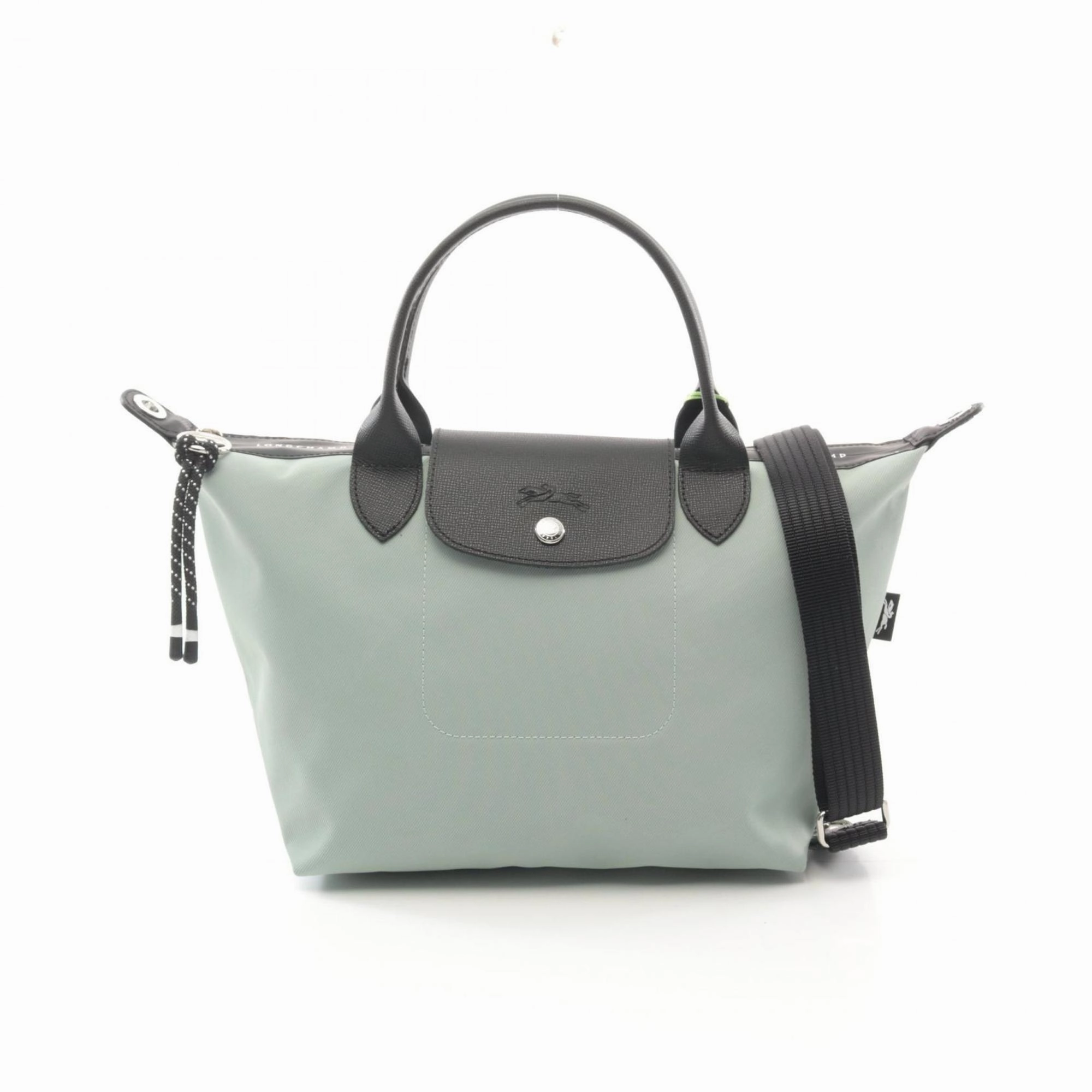 Longchamp Le Pliage  Canvas Leather Tote Bag