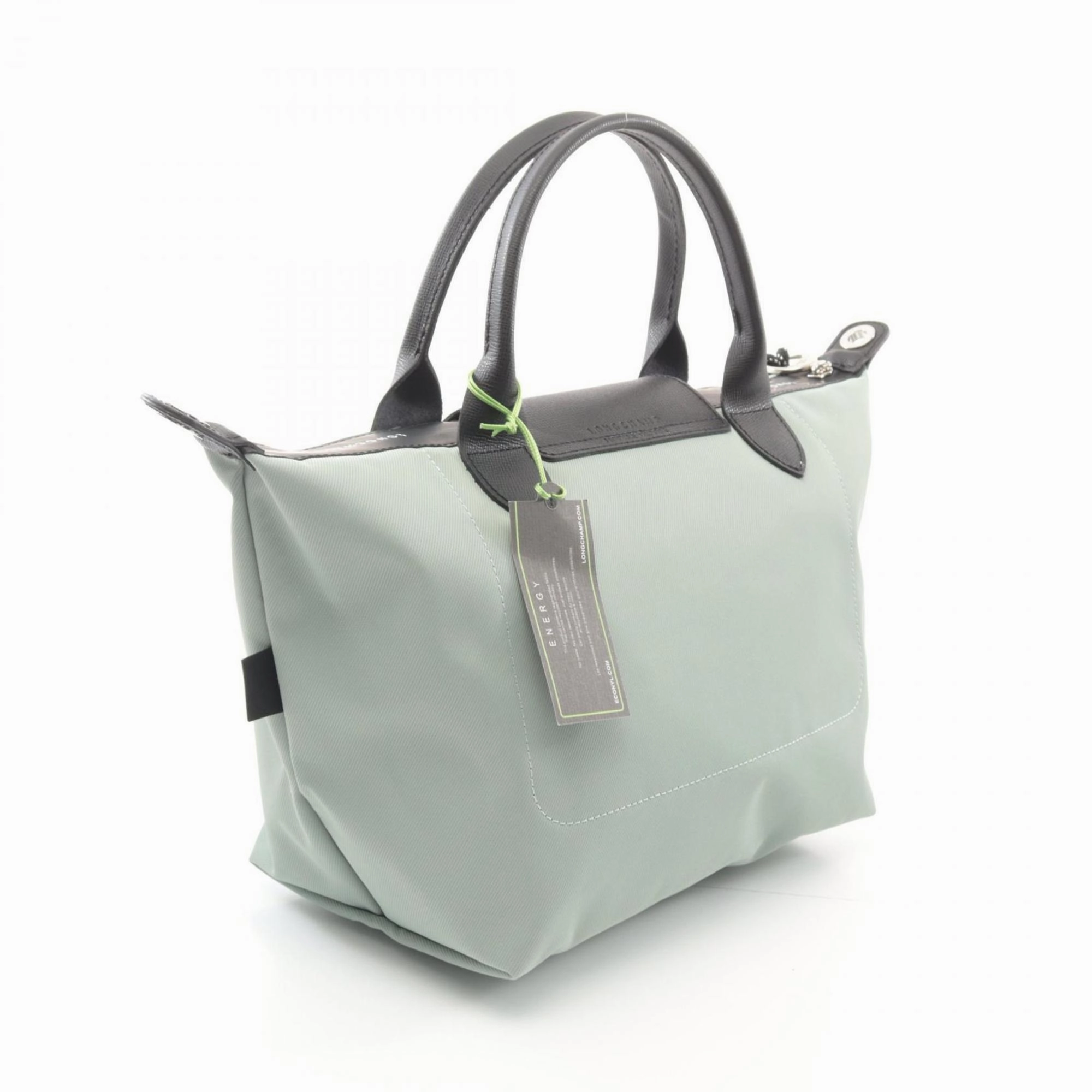 Longchamp Le Pliage  Canvas Leather Tote Bag
