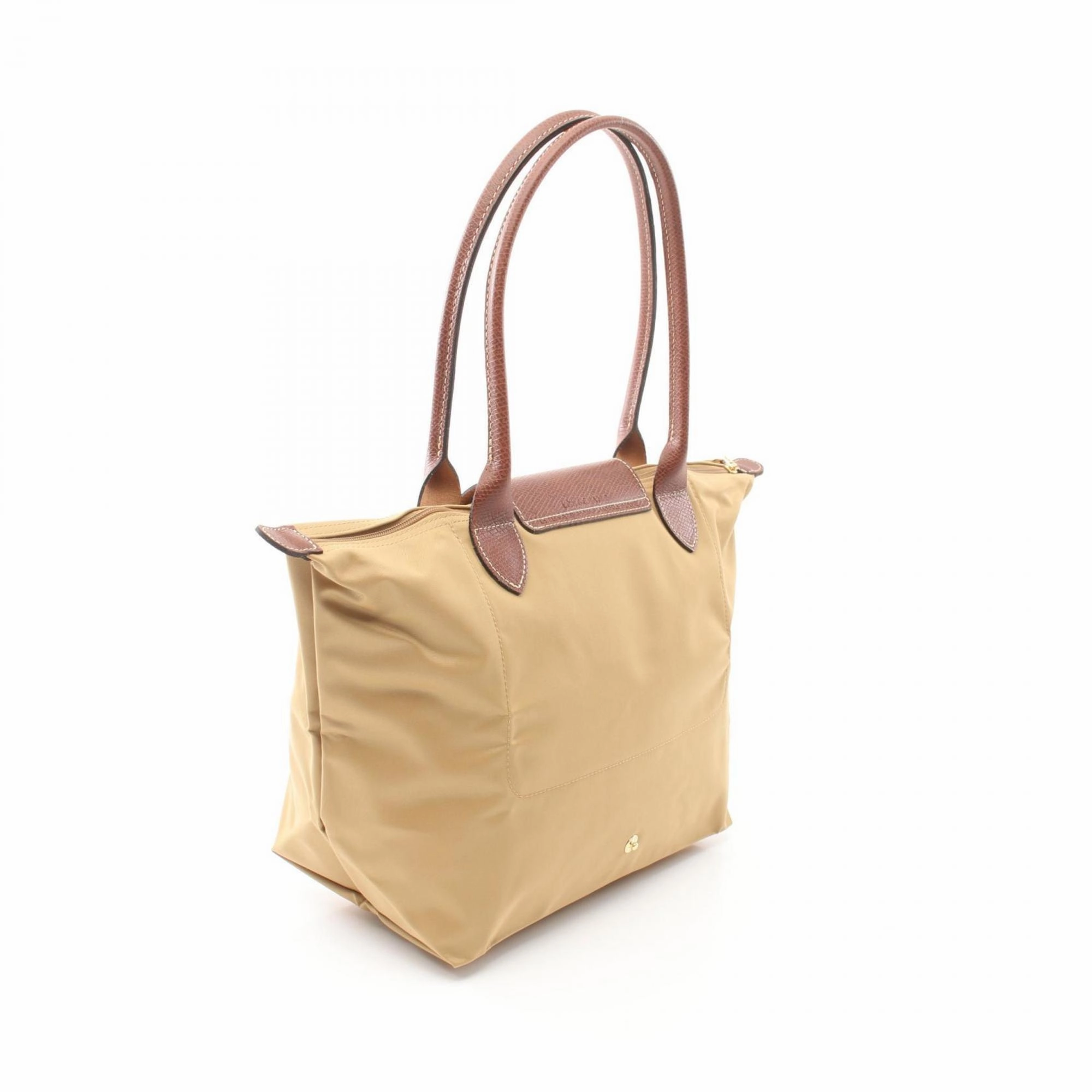 Longchamp  Nylon Leather Tote Bag (Pre-Owned)