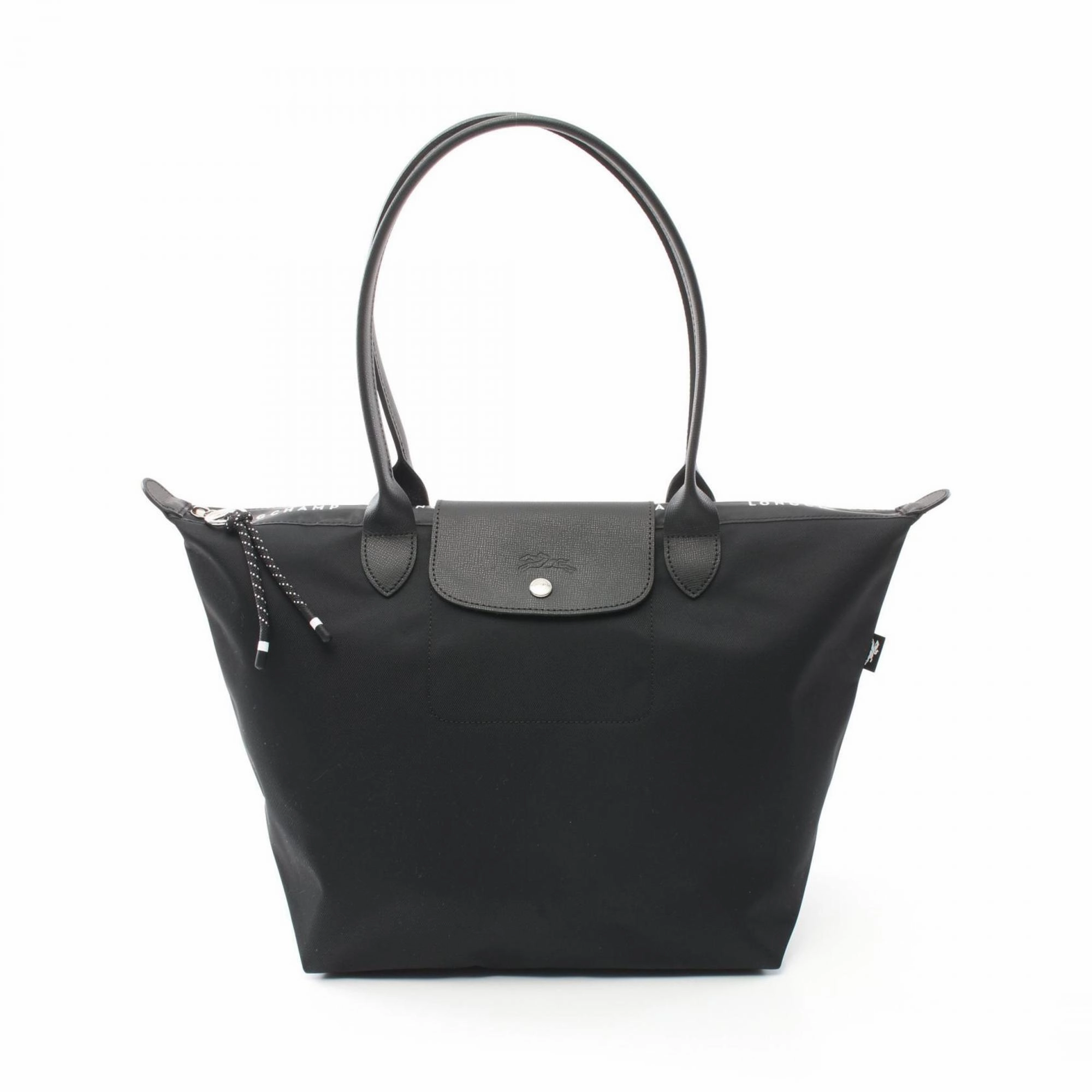 Longchamp Nylon Leather Tote Bag (Pre-Owned)