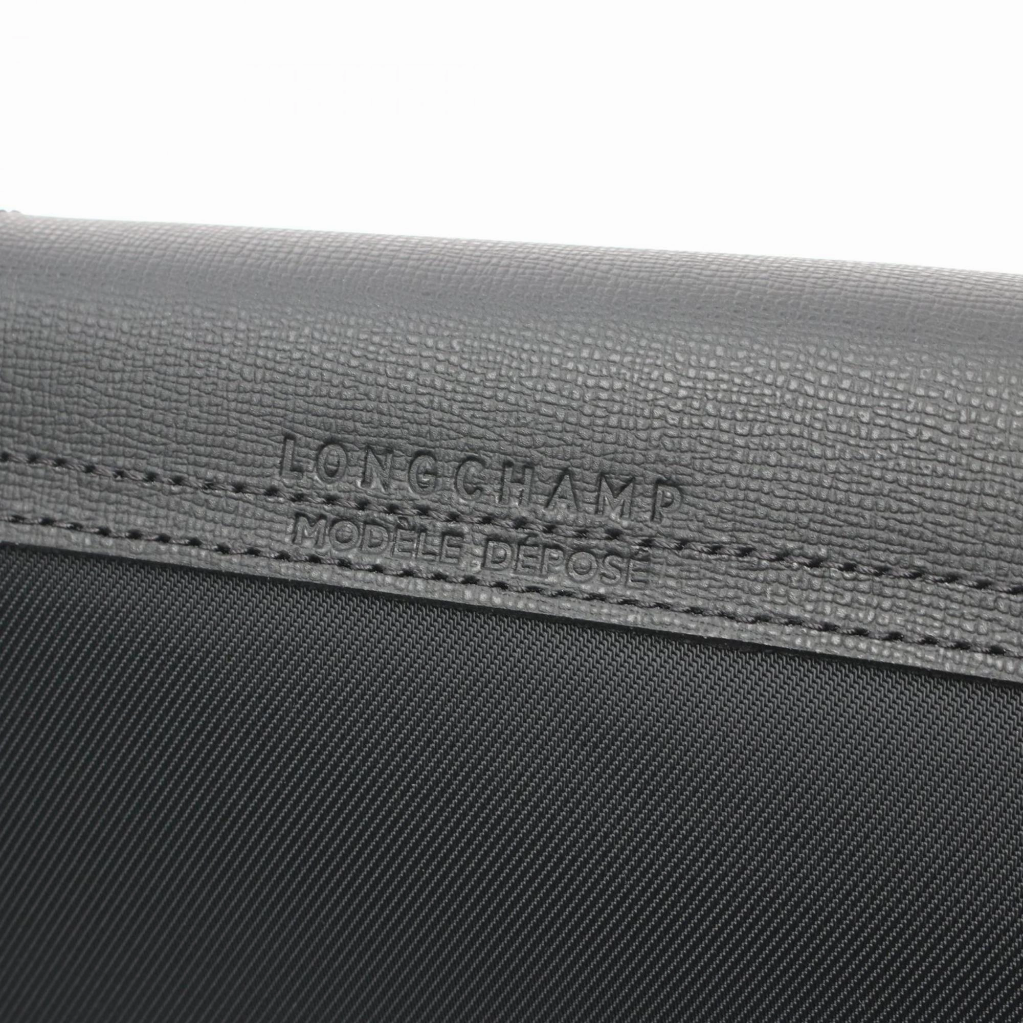 Longchamp Nylon Leather Tote Bag (Pre-Owned)