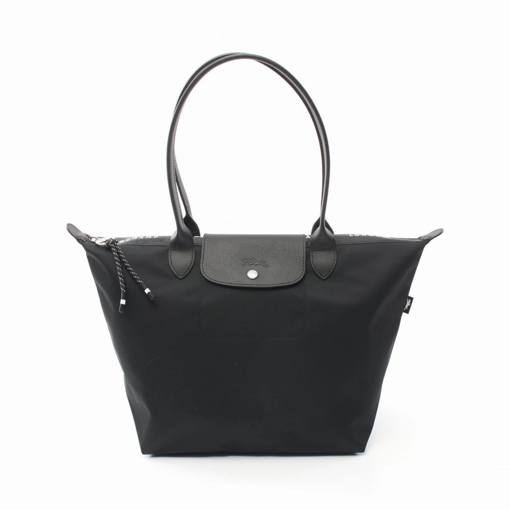 Longchamp Nylon Leather Tote Bag (Pre-Owned)