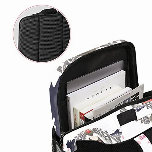 LORVIES Japanese Kimono Woman School Bag for Student Bookbag Women Travel Backpack Casual Daypack Travel Hiking Camping