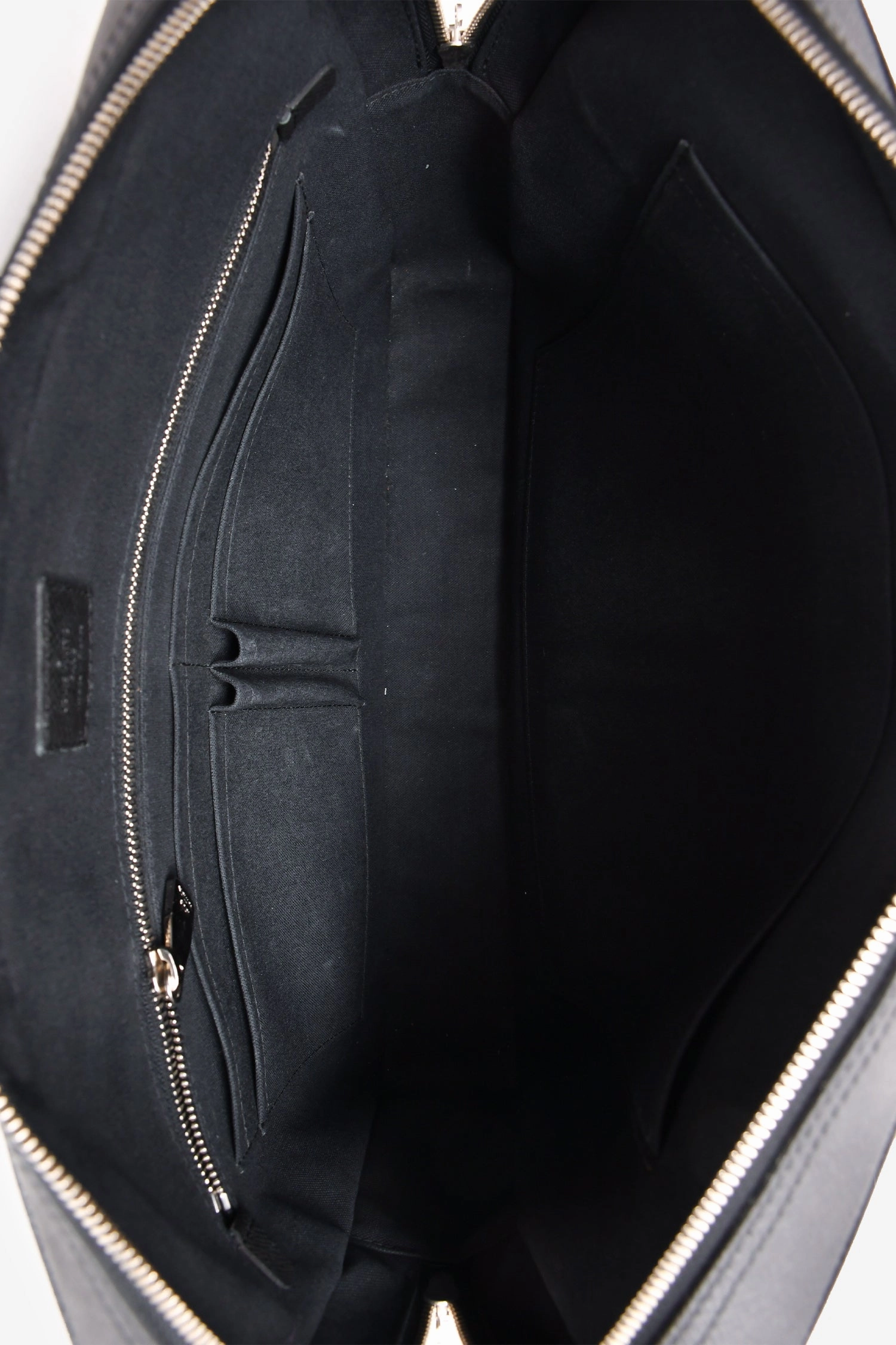 Louis Vuitton 2014 Black Leather Briefcase with Strap