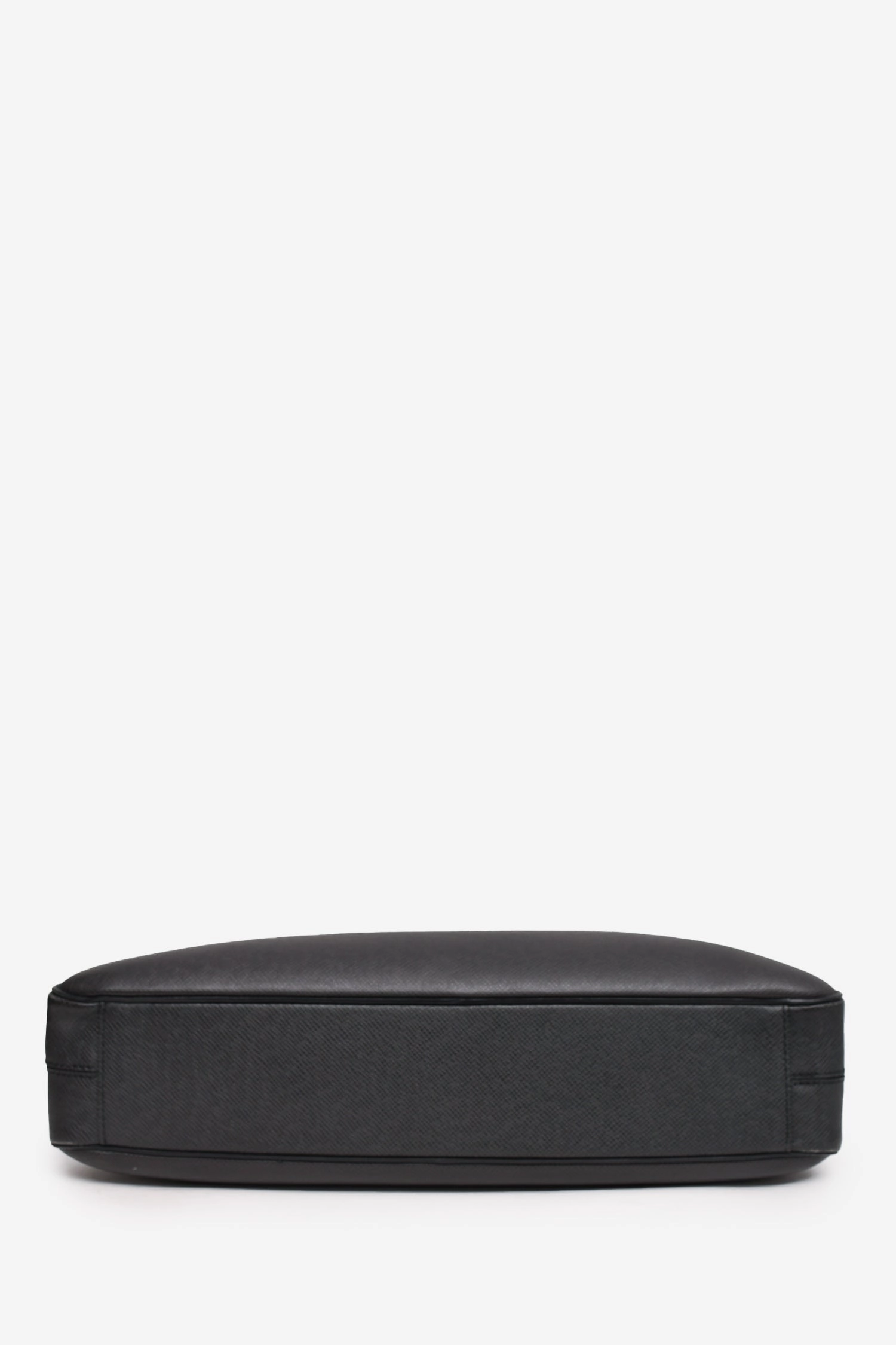 Louis Vuitton 2014 Black Leather Briefcase with Strap