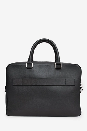 Louis Vuitton 2014 Black Leather Briefcase with Strap