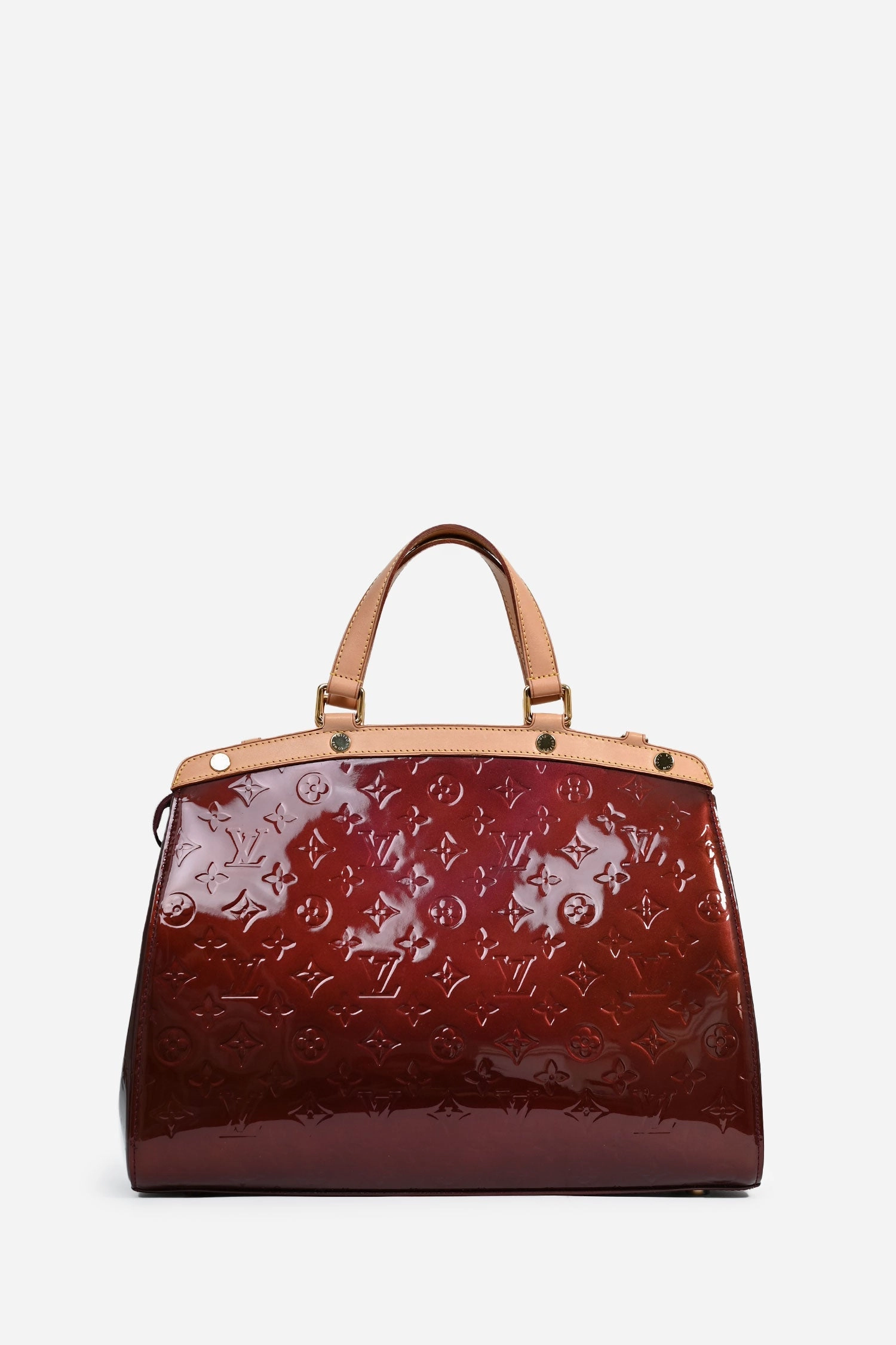 Louis Vuitton 2014 Cherry Red Vernis Leather Alma BB with Strap