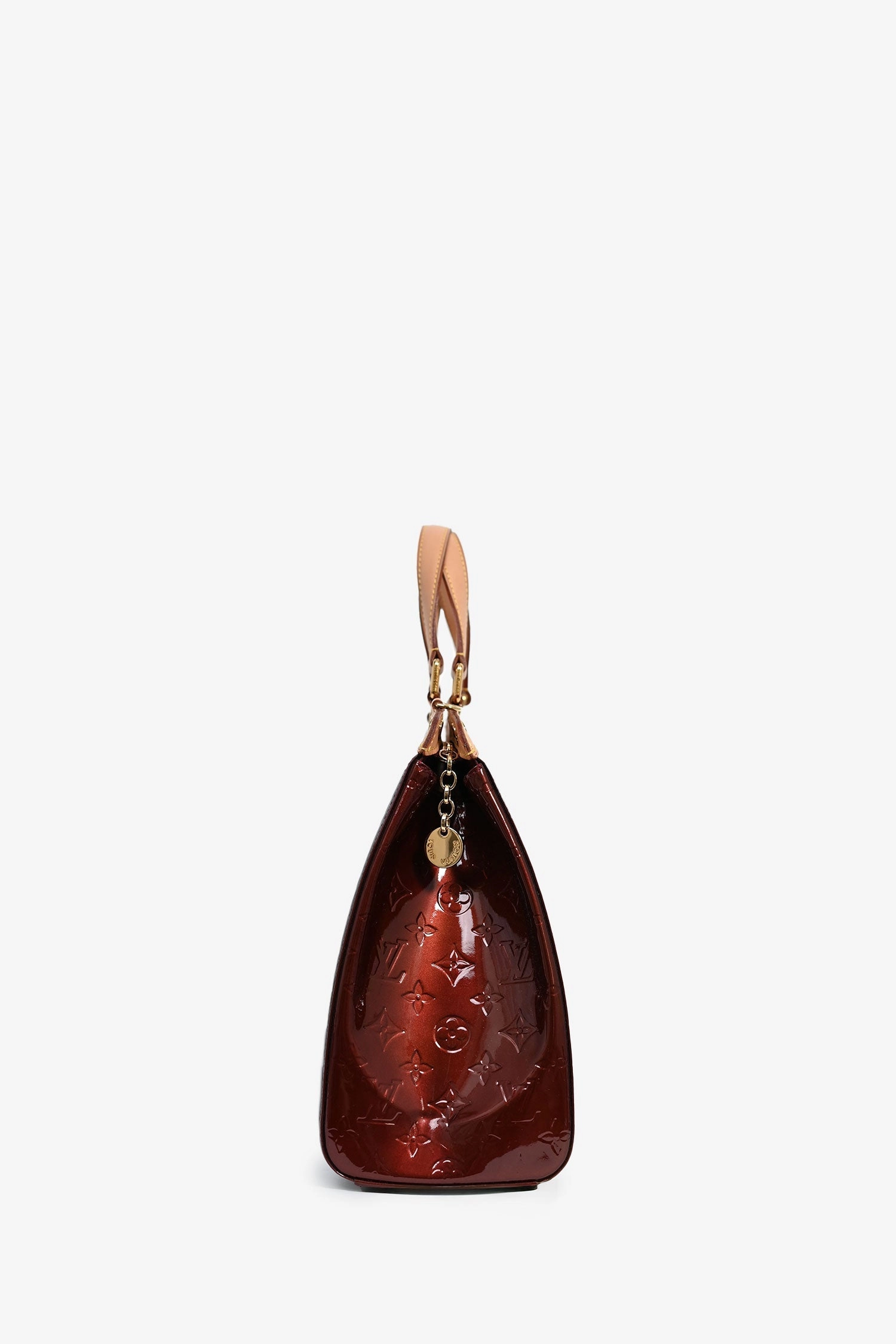 Louis Vuitton 2014 Cherry Red Vernis Leather Alma BB with Strap