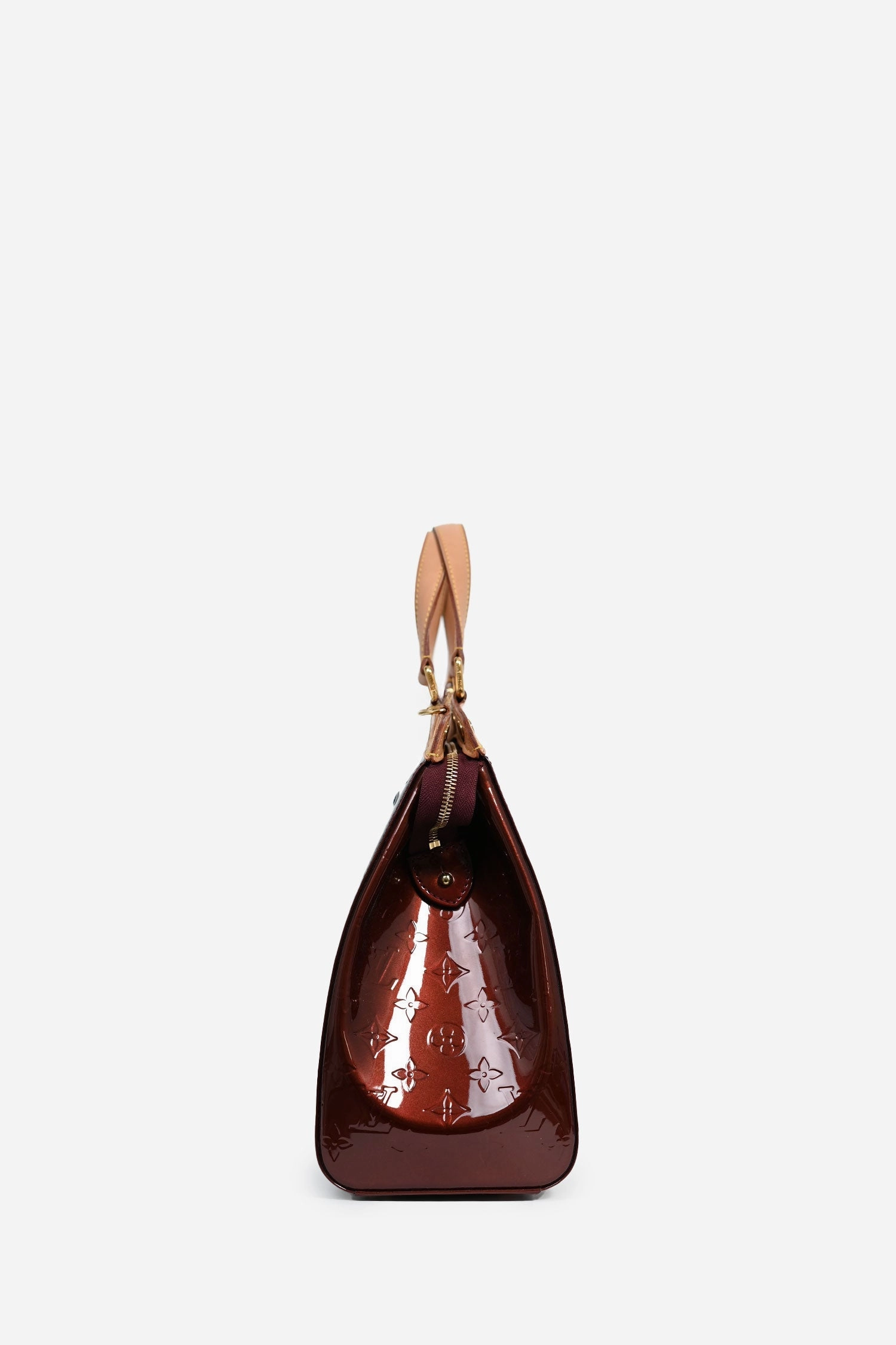 Louis Vuitton 2014 Cherry Red Vernis Leather Alma BB with Strap