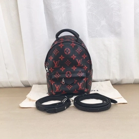LOUIS VUITTON - Backpack - Coated Canvas Black for Women B7-30