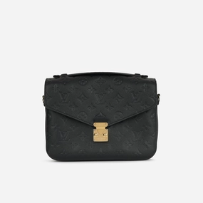 Louis Vuitton - Pochette Mtis - Black Empreinte Leather GHW - Pre-Loved