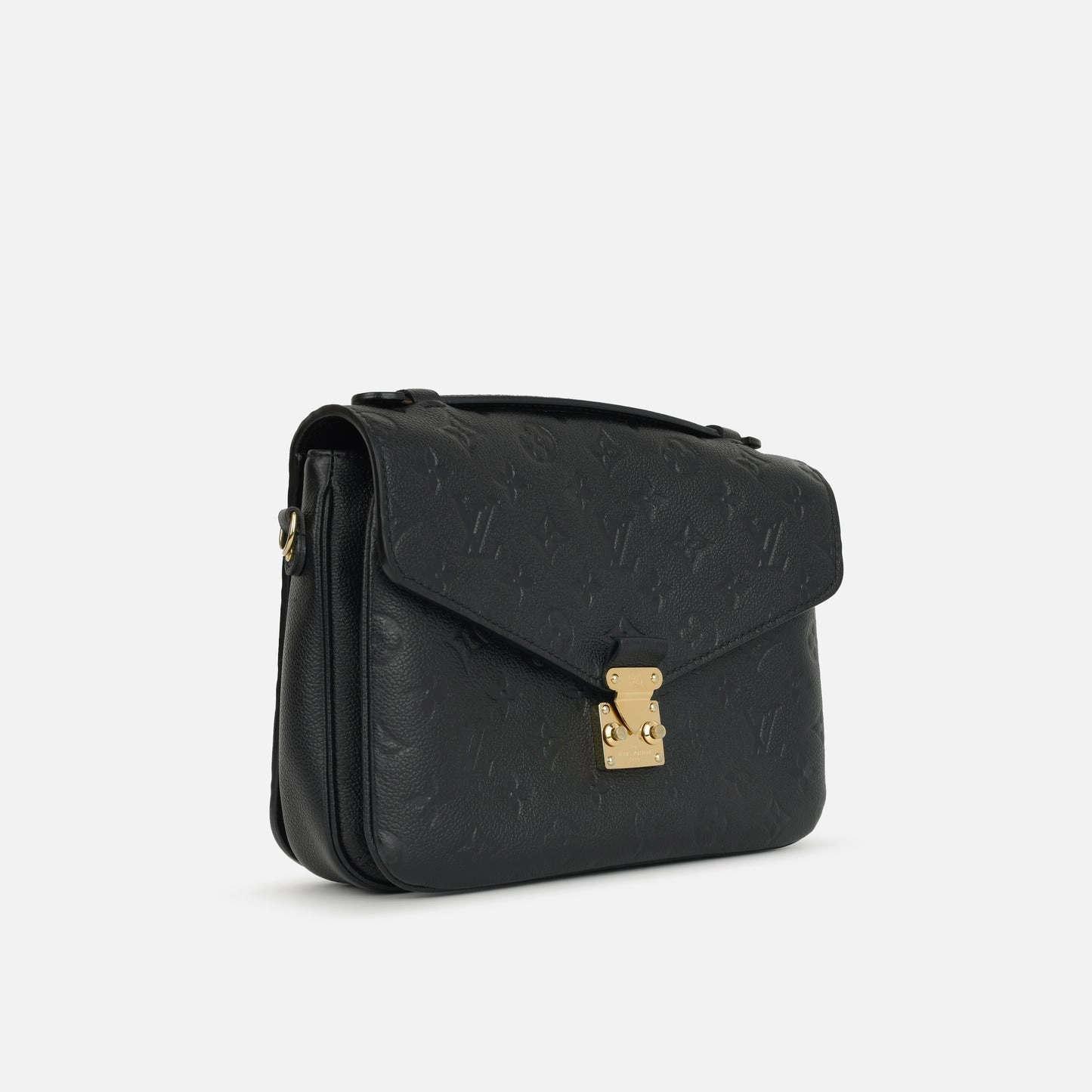 Louis Vuitton - Pochette Mtis - Black Empreinte Leather GHW - Pre-Loved