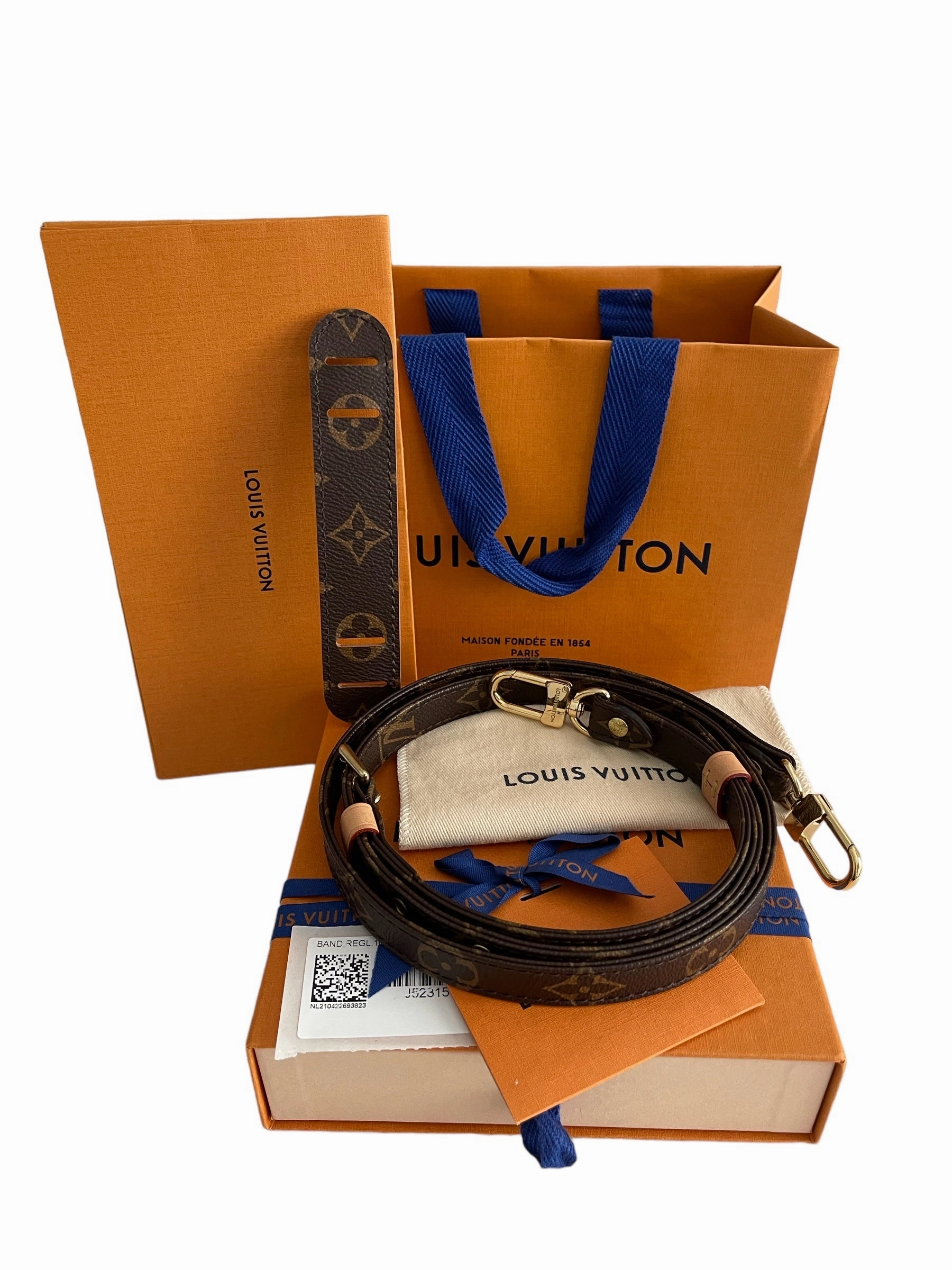 Louis Vuitton Adjustable  Monogram Canvas Bandouliere Shoulder Strap
