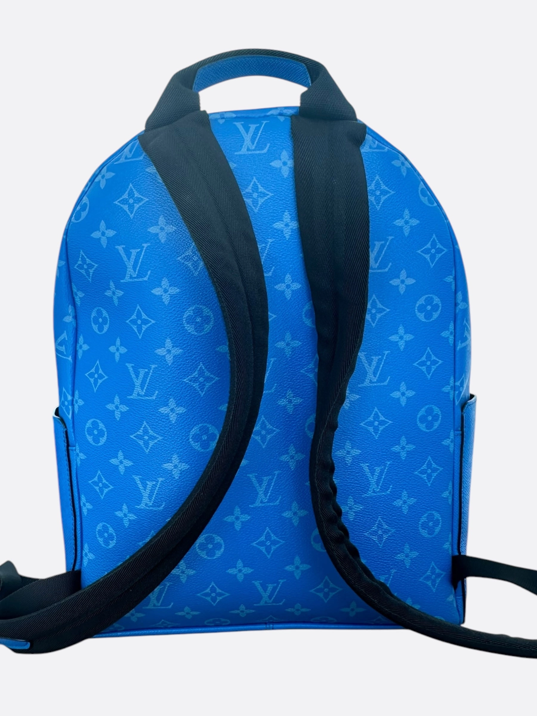 Louis Vuitton Agave Blue Taigarama Monogram Discovery Backpack