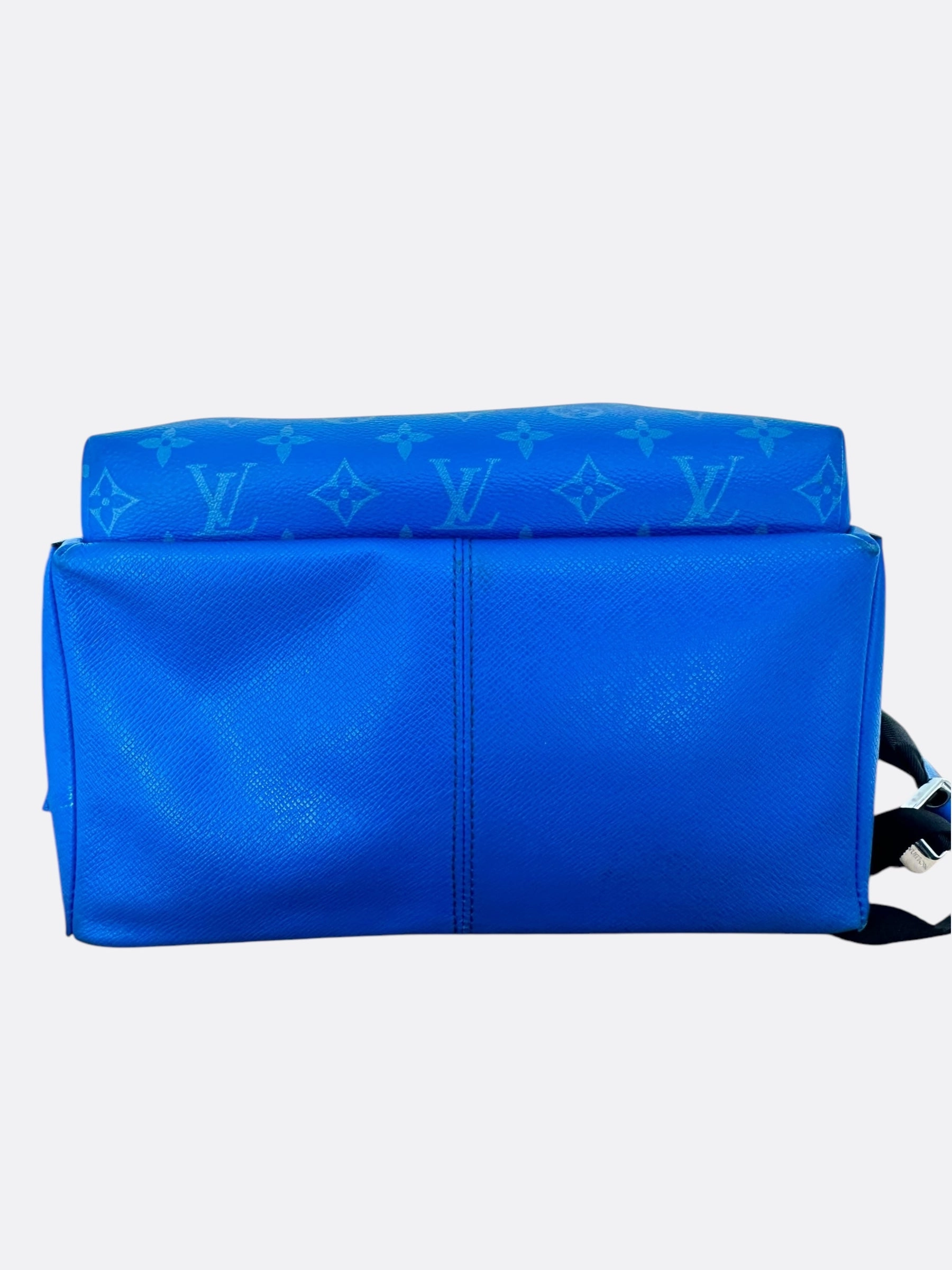 Louis Vuitton Agave Blue Taigarama Monogram Discovery Backpack