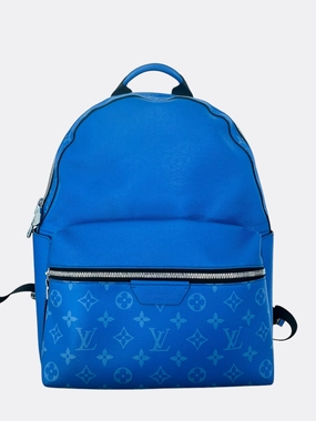 Louis Vuitton Agave Blue Taigarama Monogram Discovery Backpack