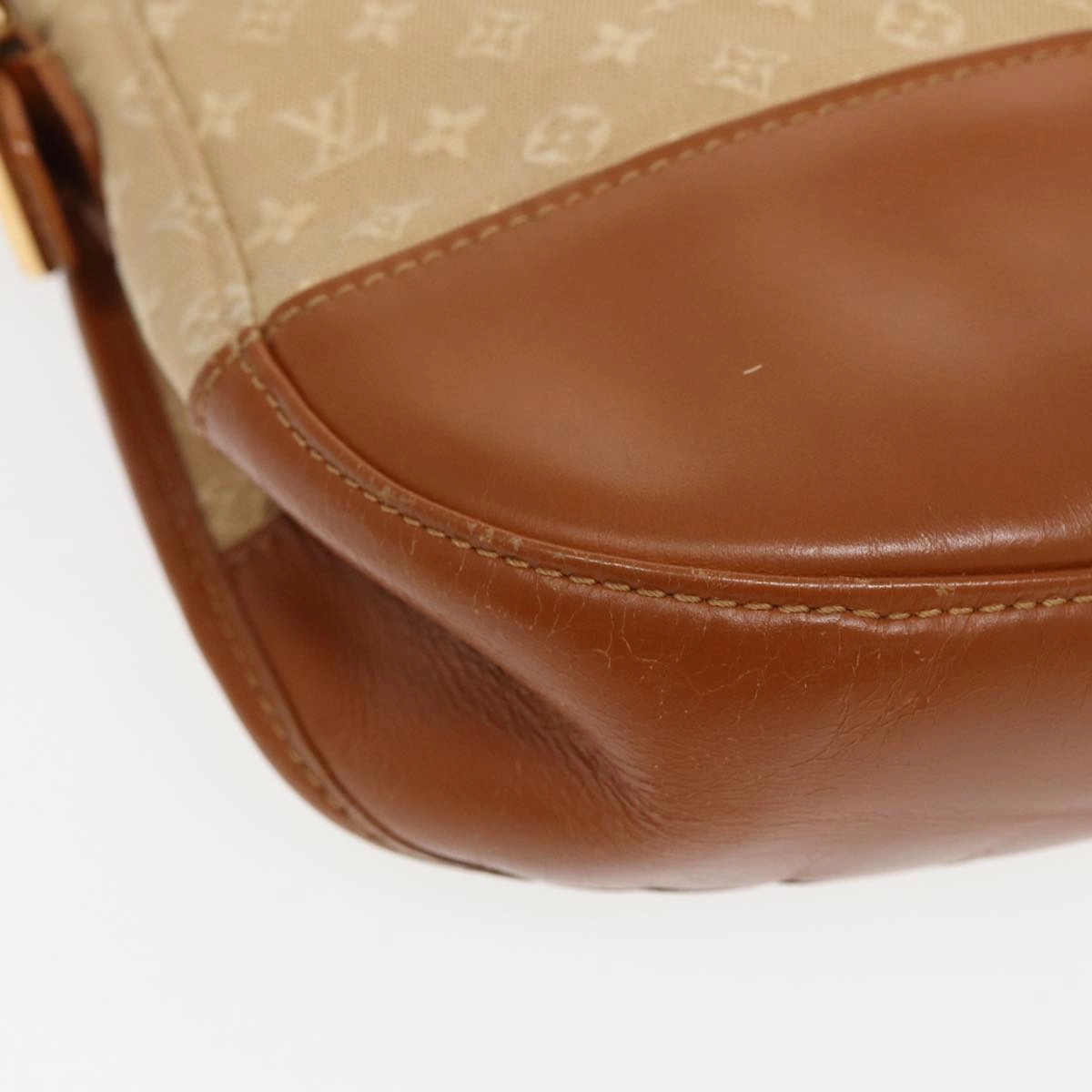 Louis Vuitton Belaia Beige Canvas Shoulder Bag