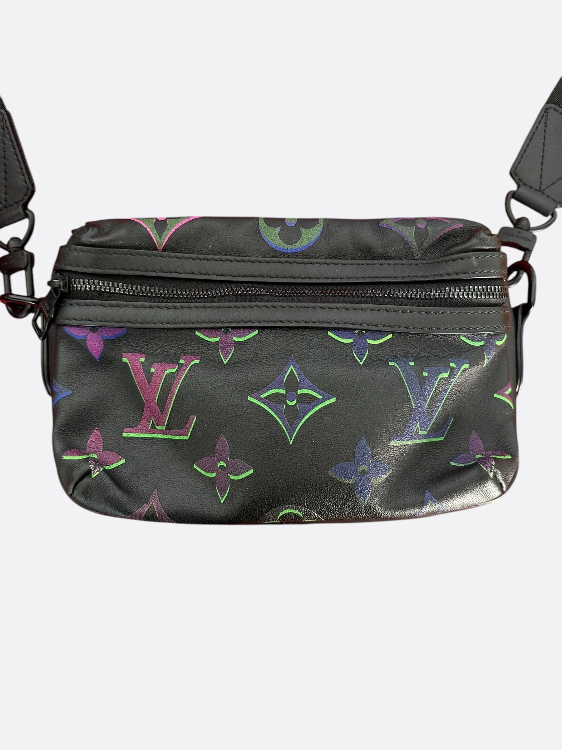 Louis Vuitton Black & Multicolor Monogram Comet Messenger PM