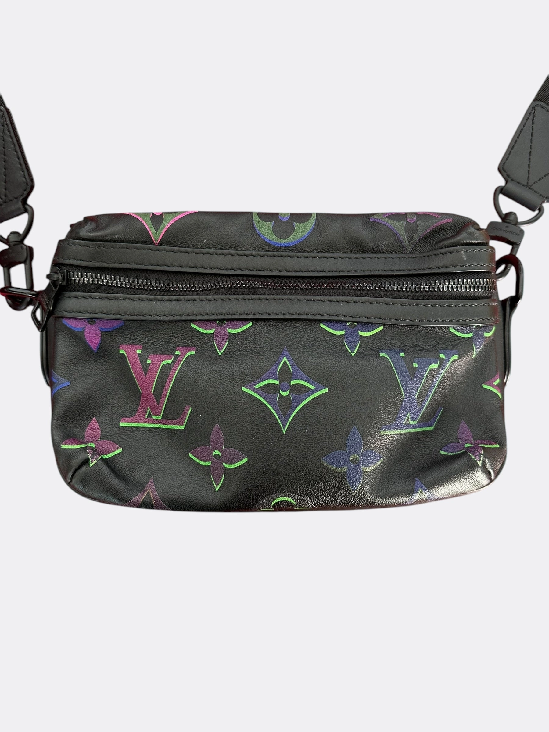 Louis Vuitton Black & Multicolor Monogram Comet Messenger PM