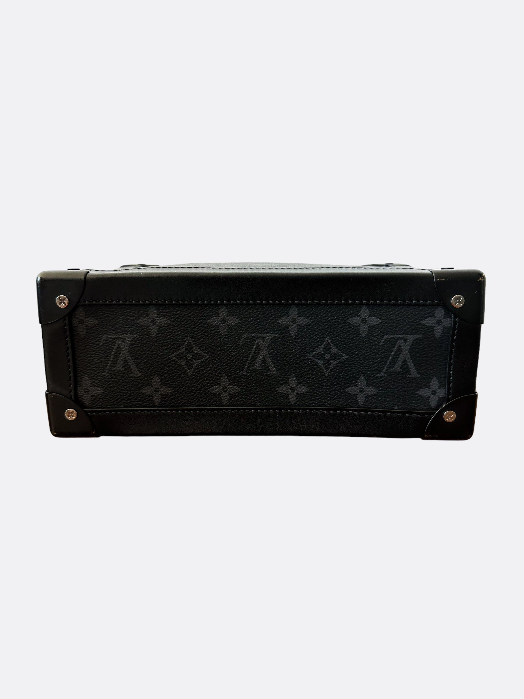 Louis Vuitton Black Monogram Eclipse Large Soft Trunk