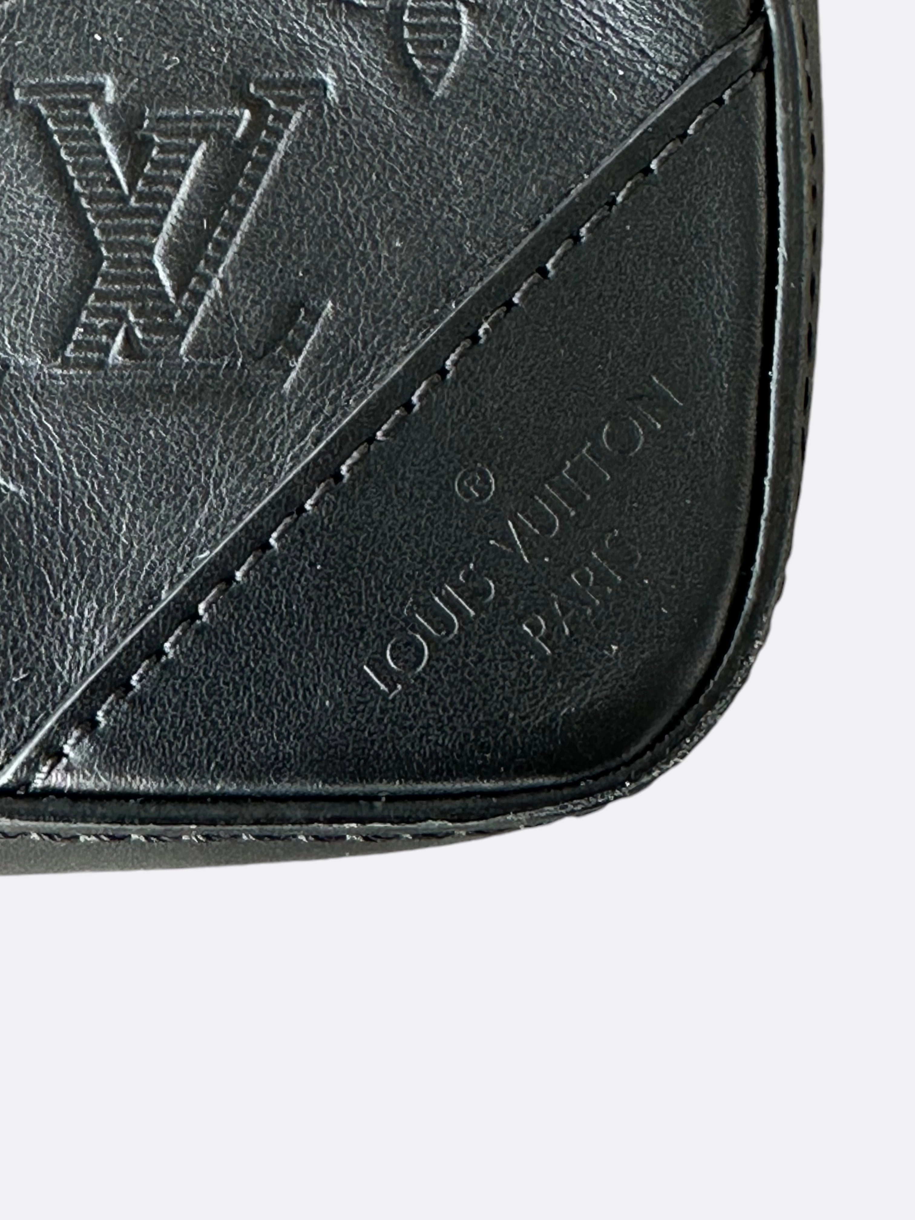 Louis Vuitton Black Shadow Monogram Duo Messenger