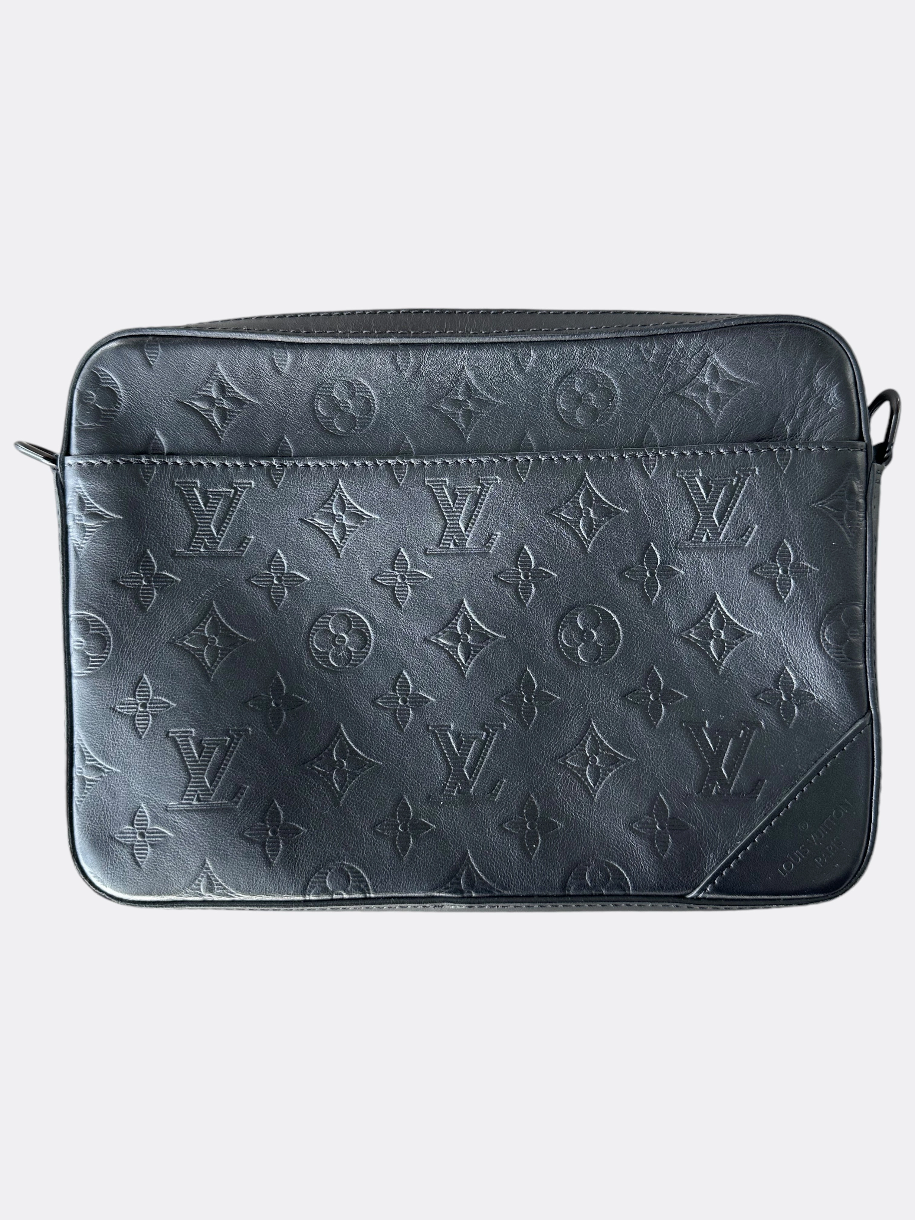 Louis Vuitton Black Shadow Monogram Duo Messenger