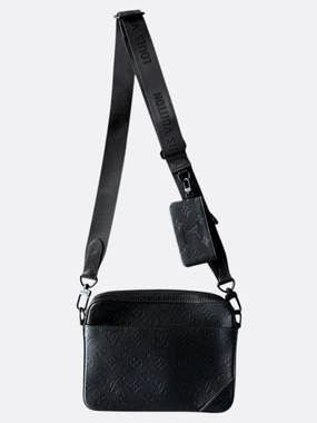 Louis Vuitton Black Shadow Monogram Duo Messenger