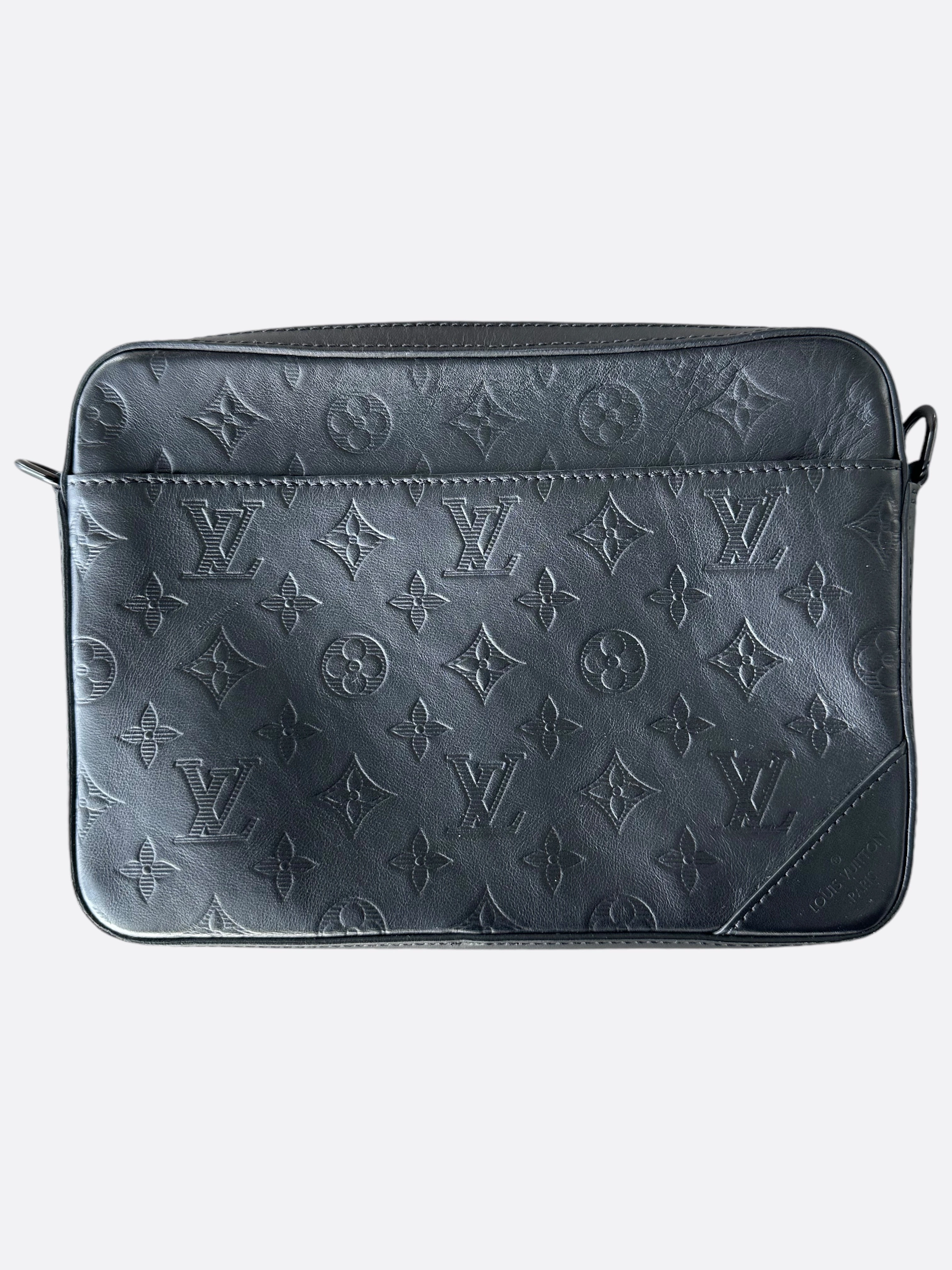 Louis Vuitton Black Shadow Monogram Duo Messenger