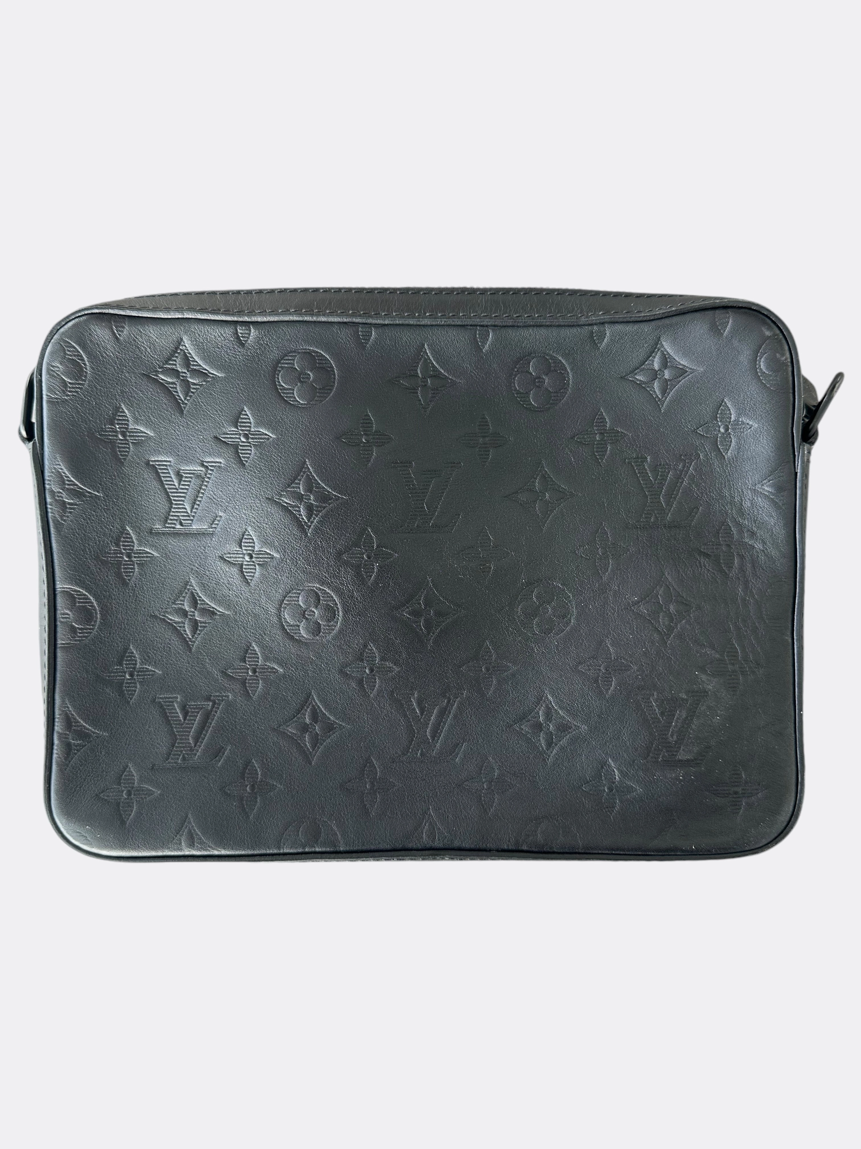 Louis Vuitton Black Shadow Monogram Duo Messenger